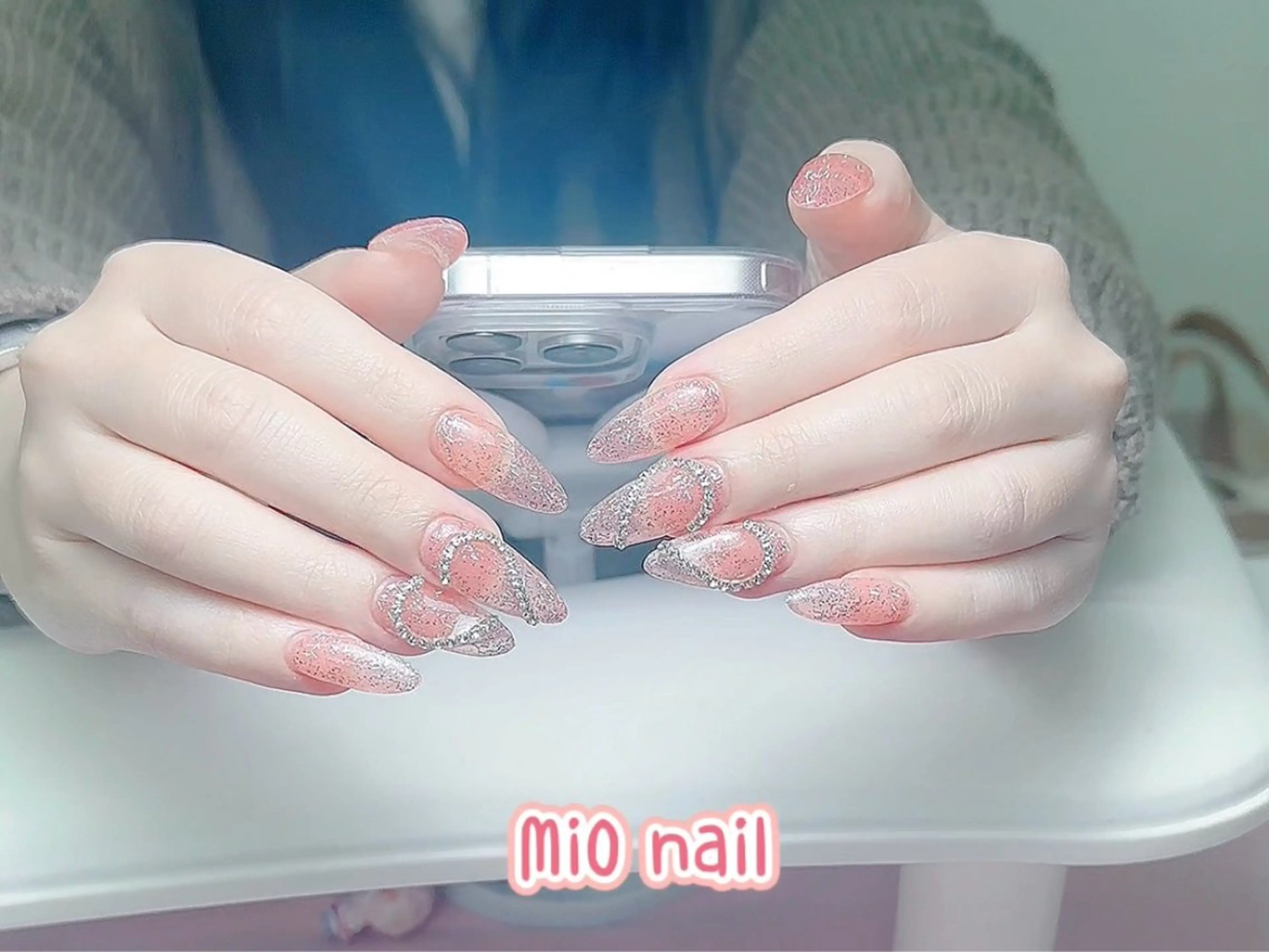 ネイル ジェルネイル 韓国ネイル 持ち込み オフィスネイル ワンホンネイル MiO Nailのネイルデザイン