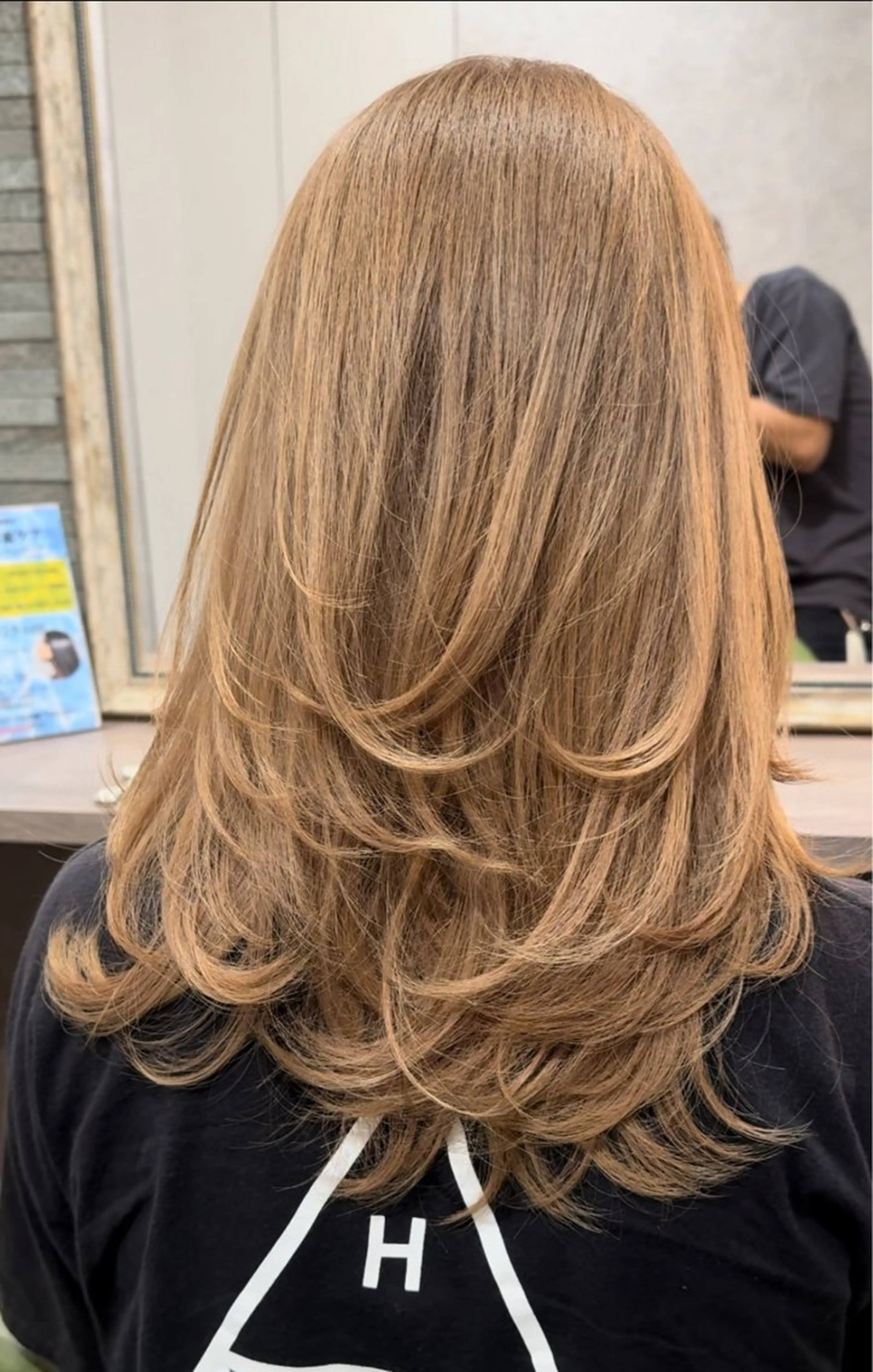 ミディアム カラー ヘアカラー 白崎 隆人のヘアスタイル