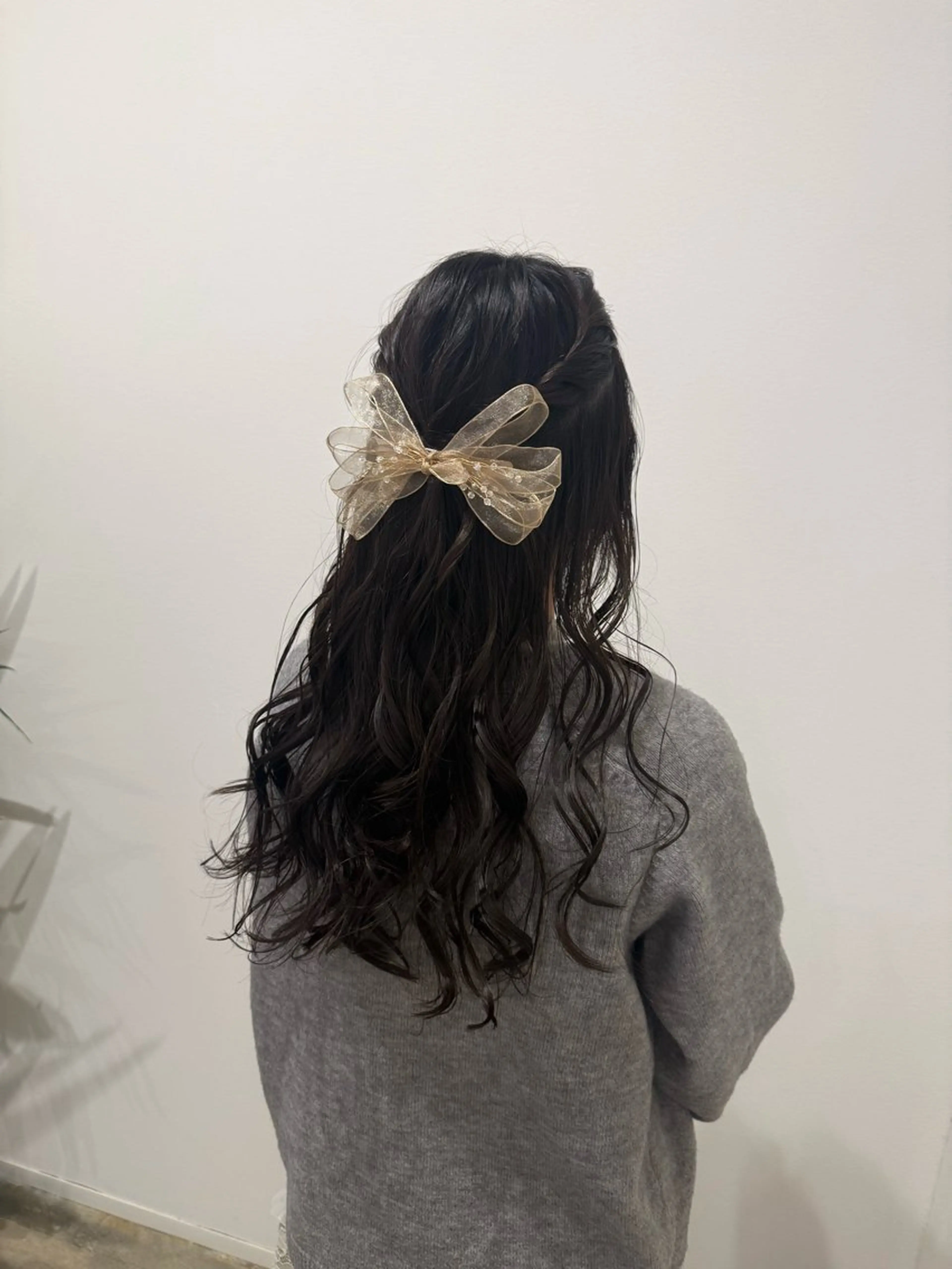 ヘアアレンジ ハーフアップ 結婚式・ブライダル ヘアセット 吉川 莉央のヘアスタイル