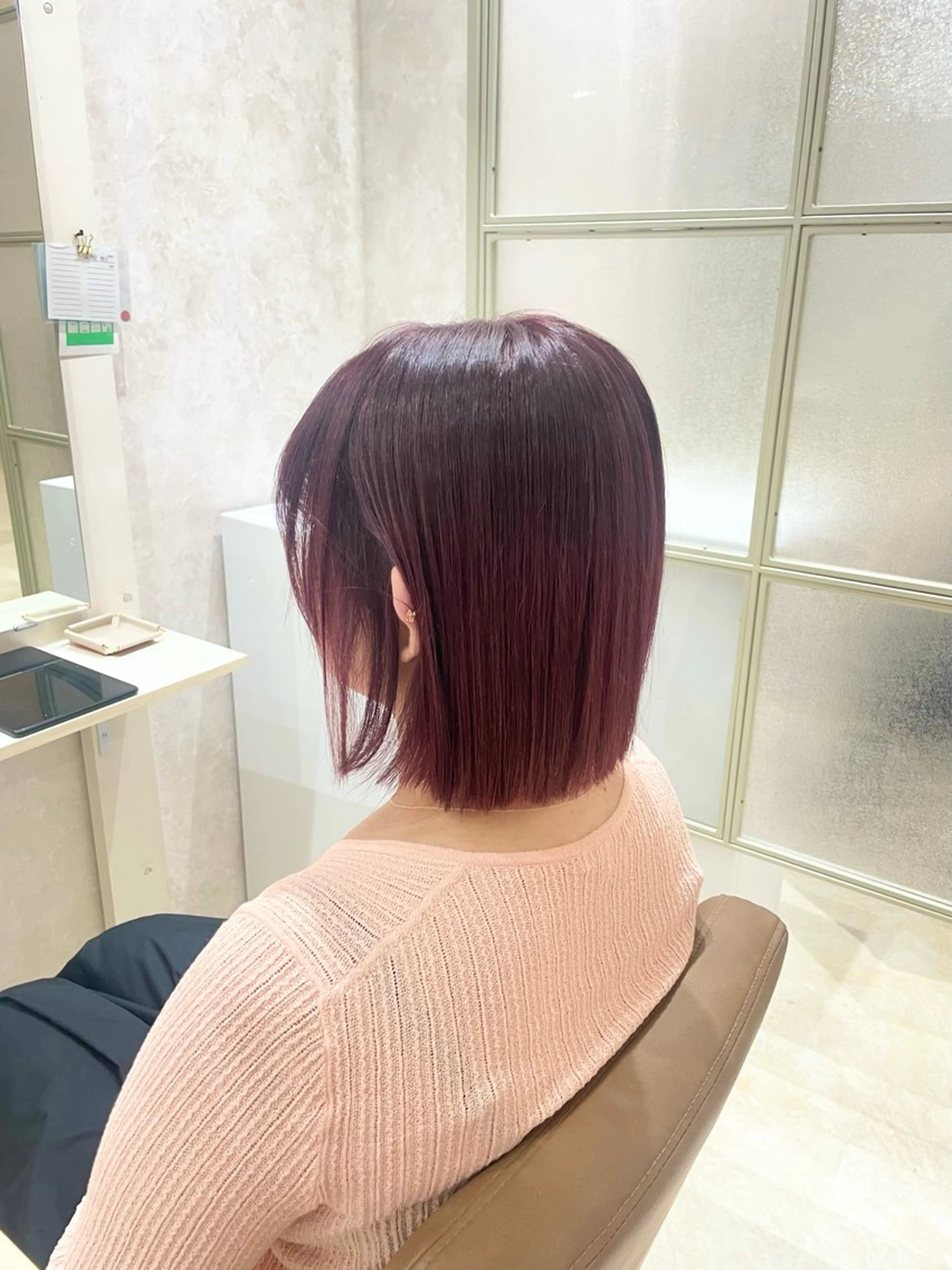 ショート ヘアカラー トリートメント ❤︎SAKURA 【Rico】❤︎のヘアスタイル