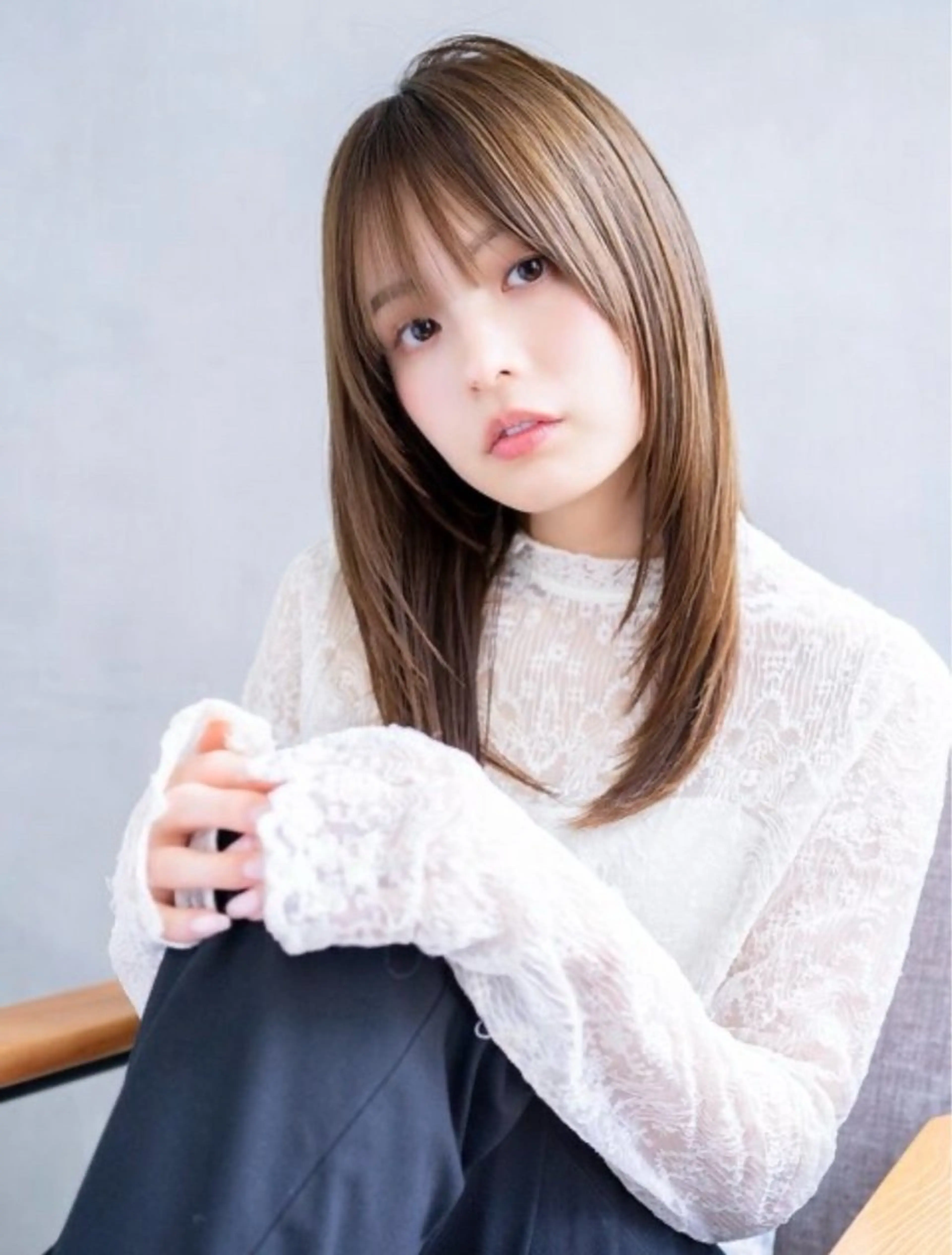 カラー モデル様募集中🐰 西尾美優のヘアスタイル