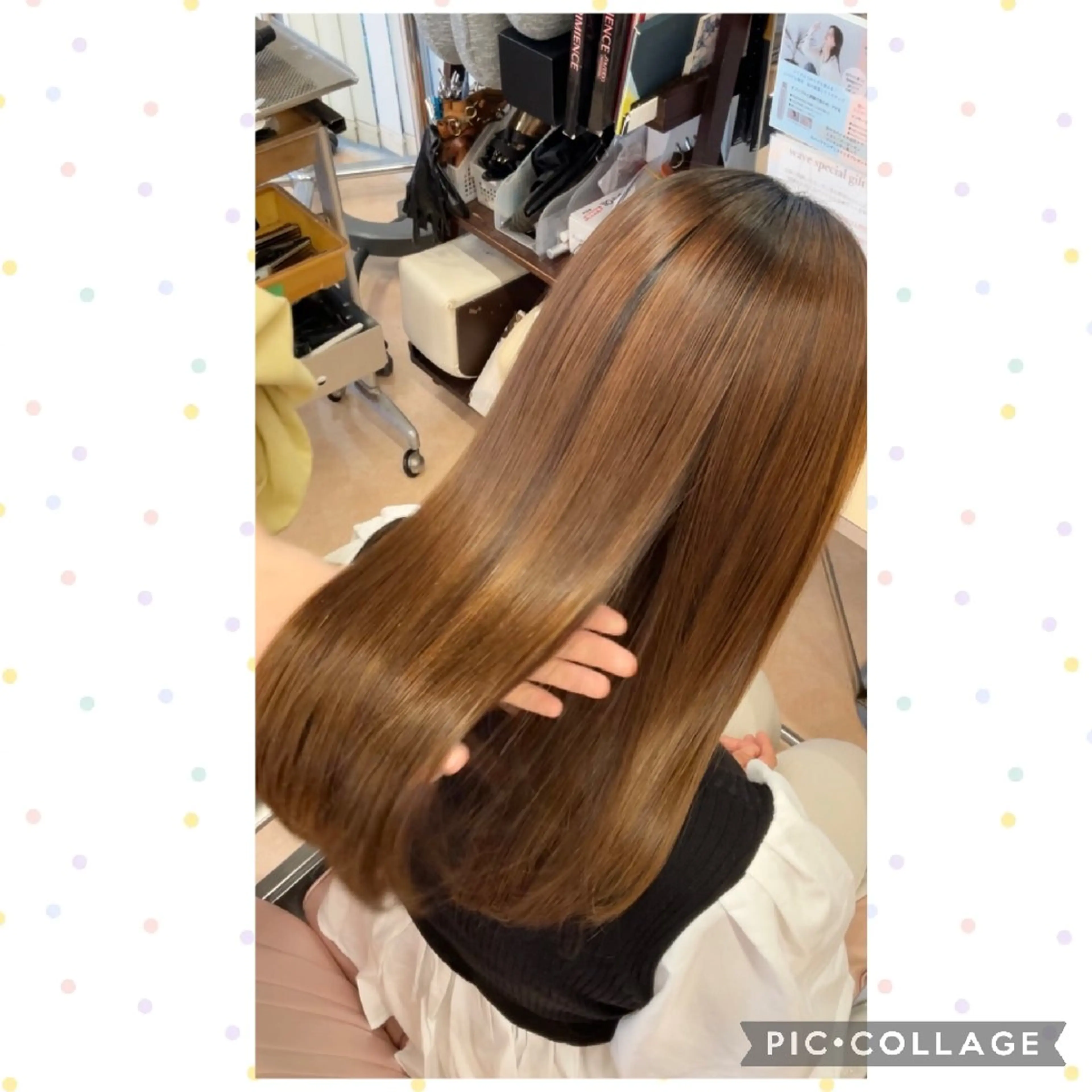 セミロング カット 縮毛矯正 トリートメント 浜松/小豆餅 /鈴木優里花のヘアスタイル