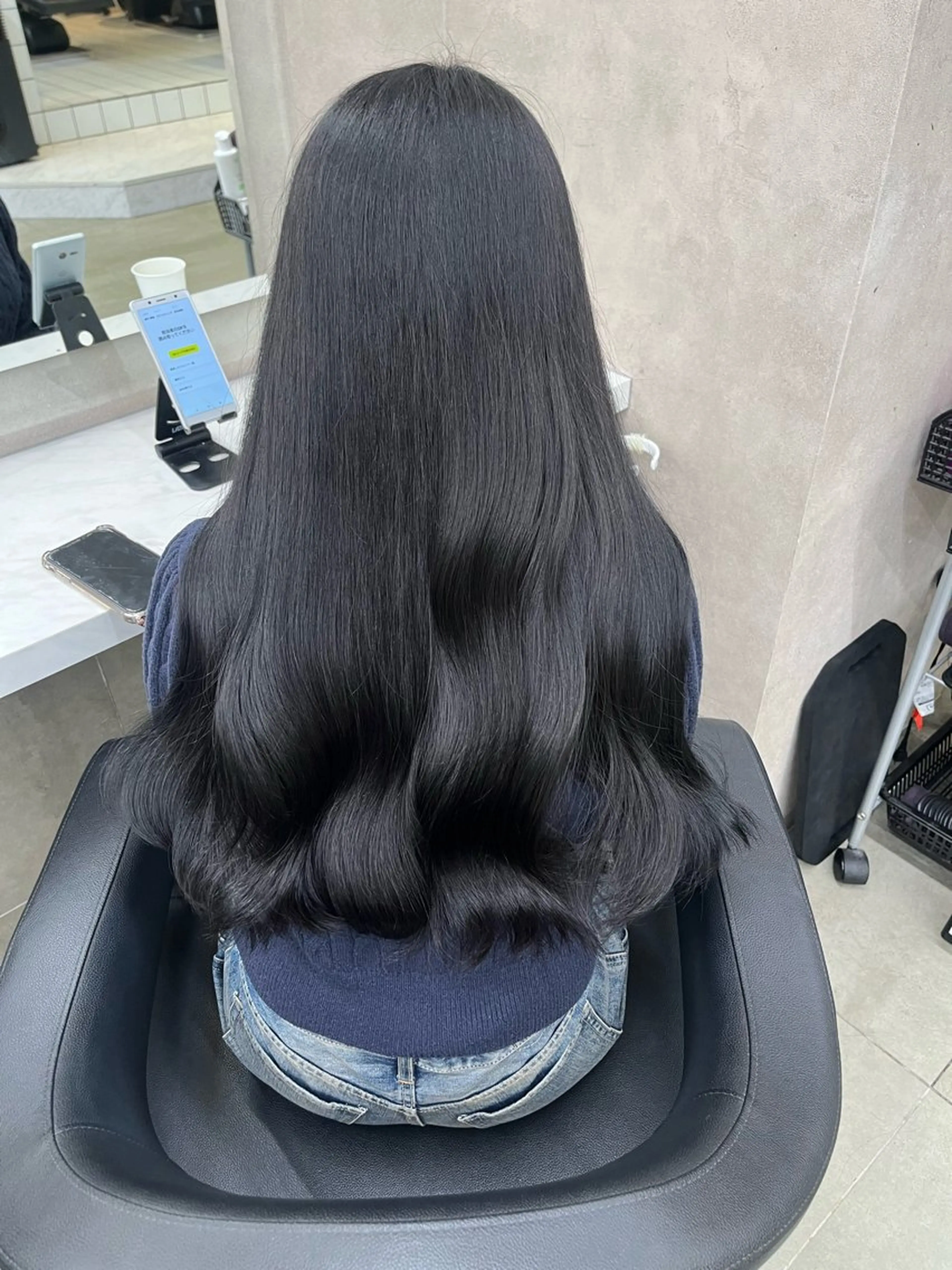 セミロング ヘアカラー トリートメント ヘッドスパ ヘアセット 寒色/ベージュヘア ブリーチありMiOのヘアスタイル