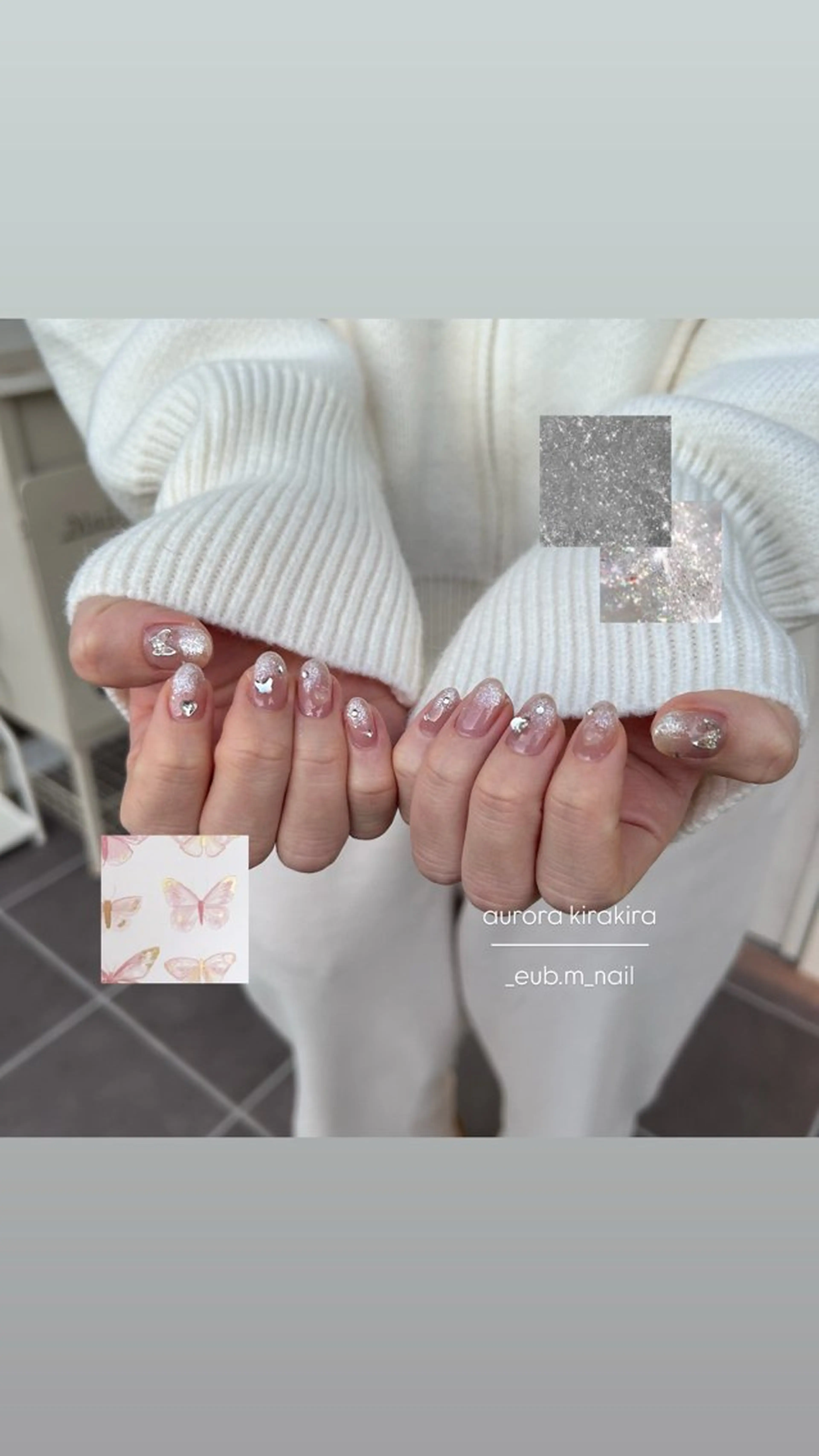 ネイル グラデーション キラキラネイル ラメ(グリッター) ラメグラデーション ハンドネイル 深夜ネイルサロン eub.m_nailのネイルデザイン