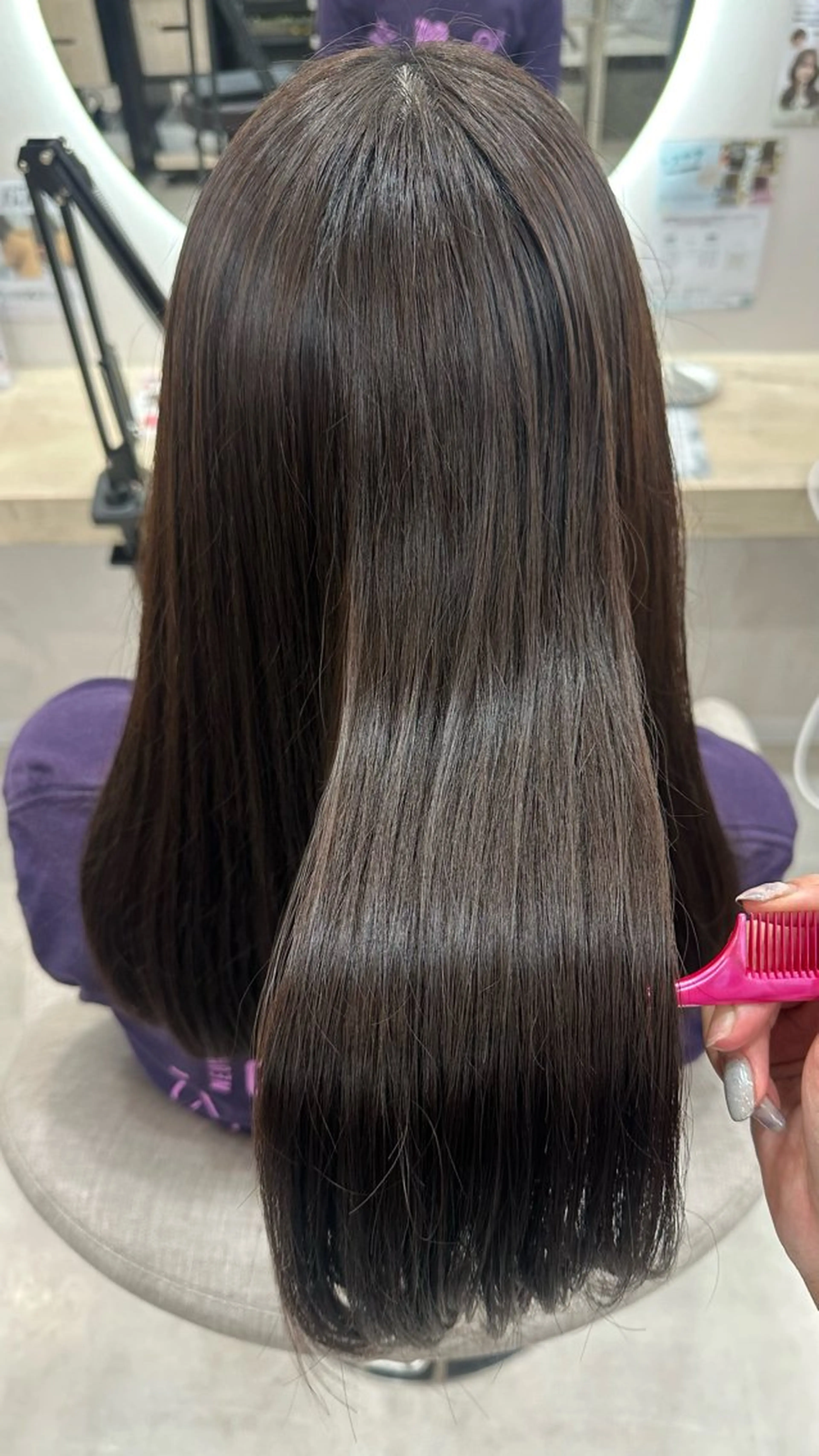 セミロング 出崎 風果のヘアスタイル