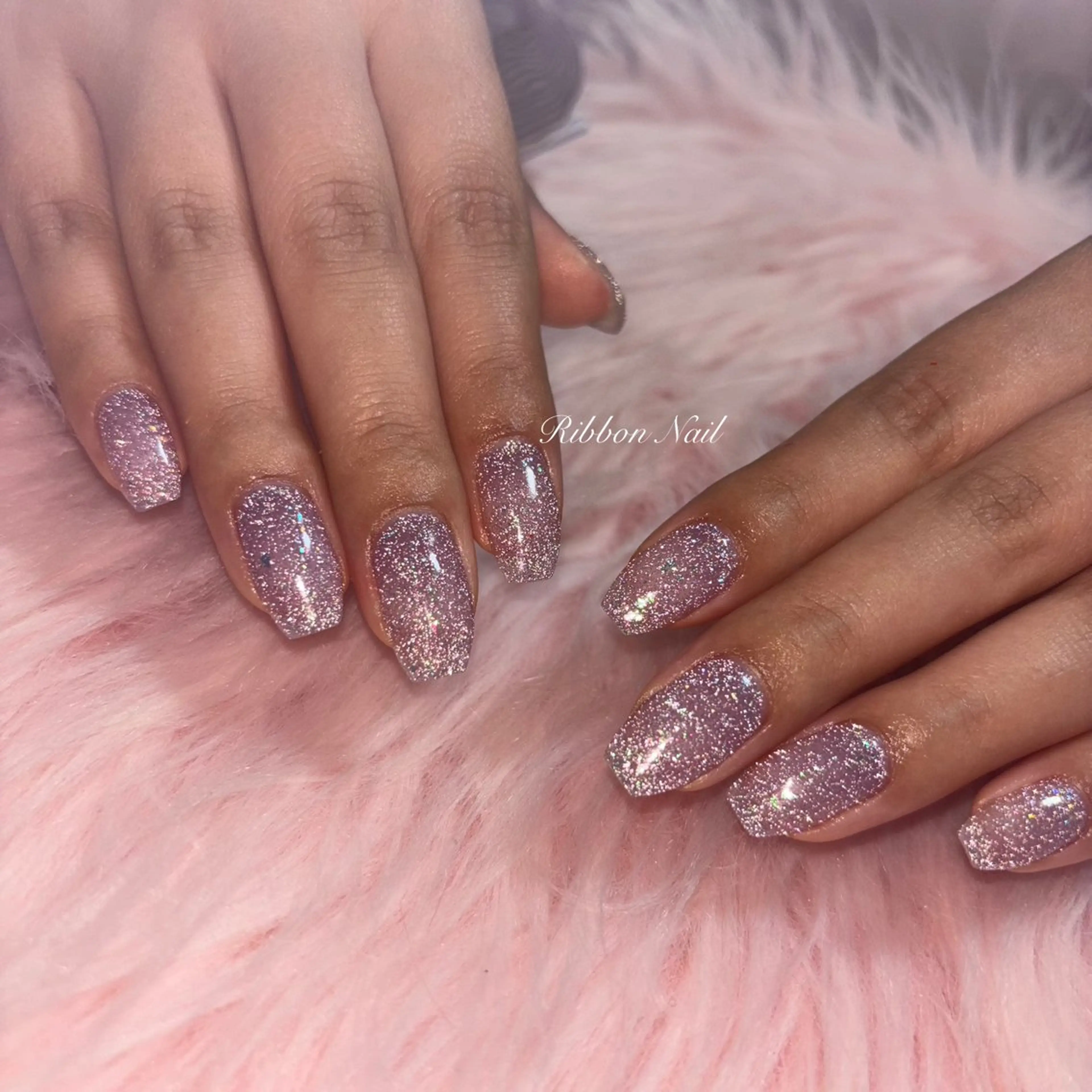 ネイル フラッシュネイル パープル Nail Ambra 小山のネイルデザイン