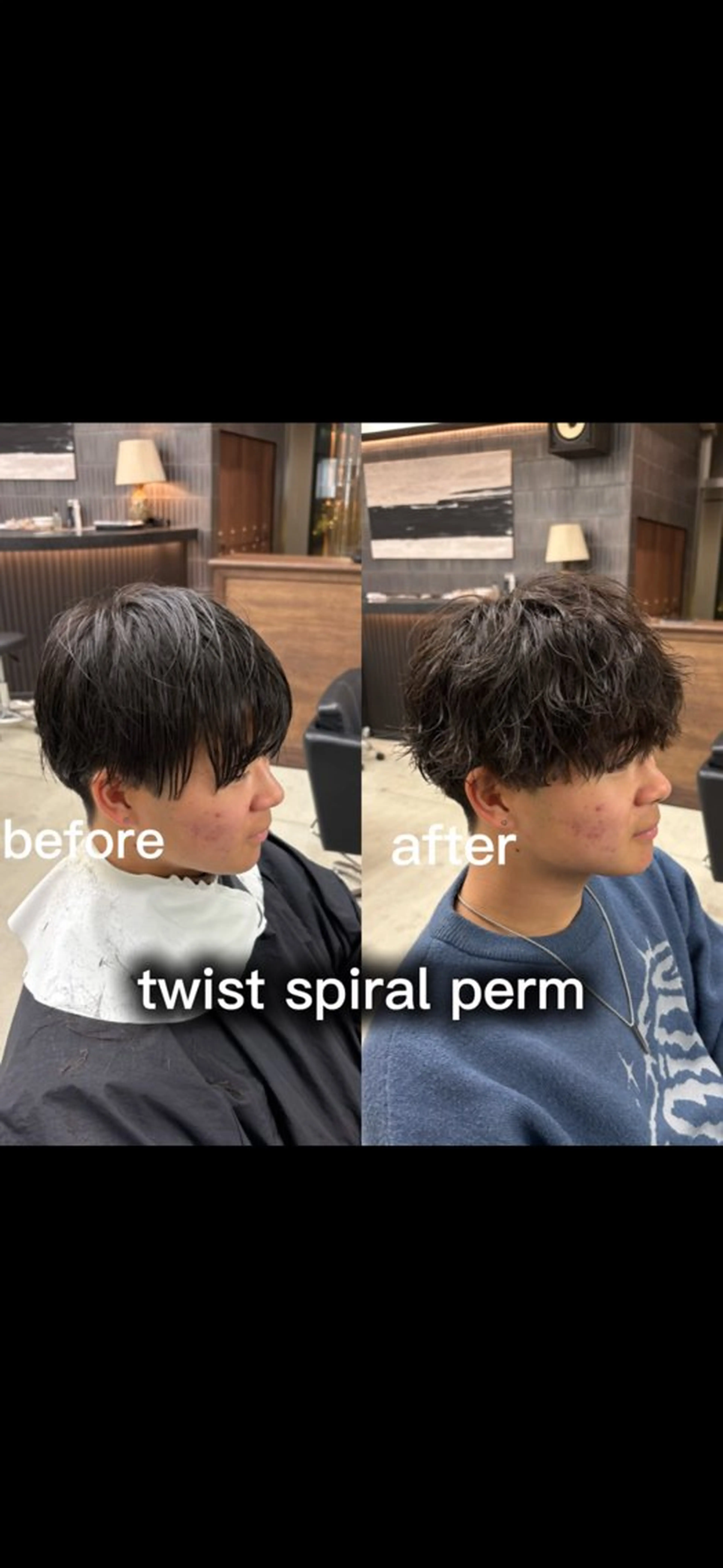 パーマ メンズ メンズパーマ ツイストスパイラルパーマ スパイラルパーマ メンズパーマ特化 sayoのヘアスタイル