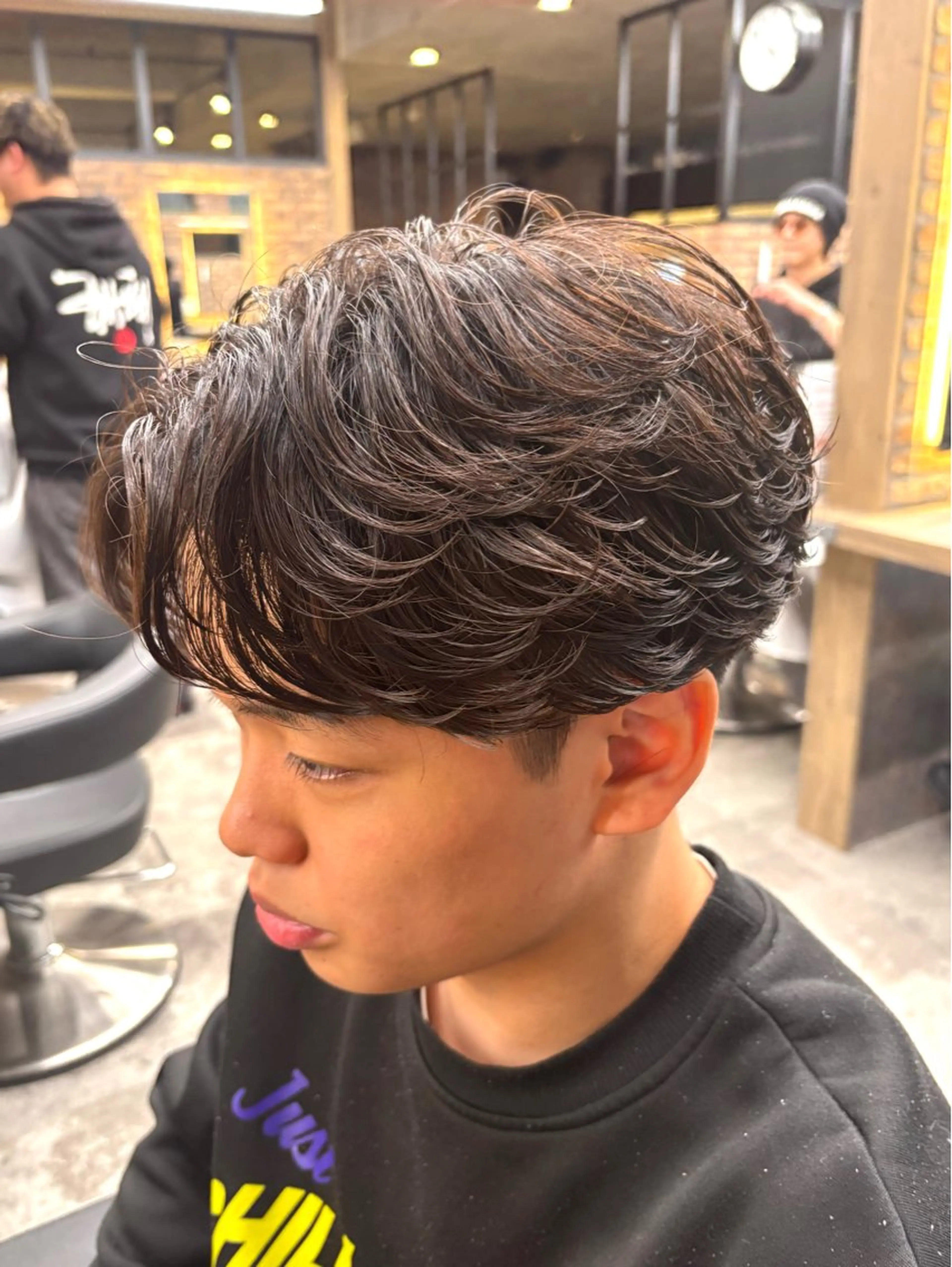 メンズ カット パーマ 🪽直毛男子の救世主 🪽フェザーパーマのヘアスタイル