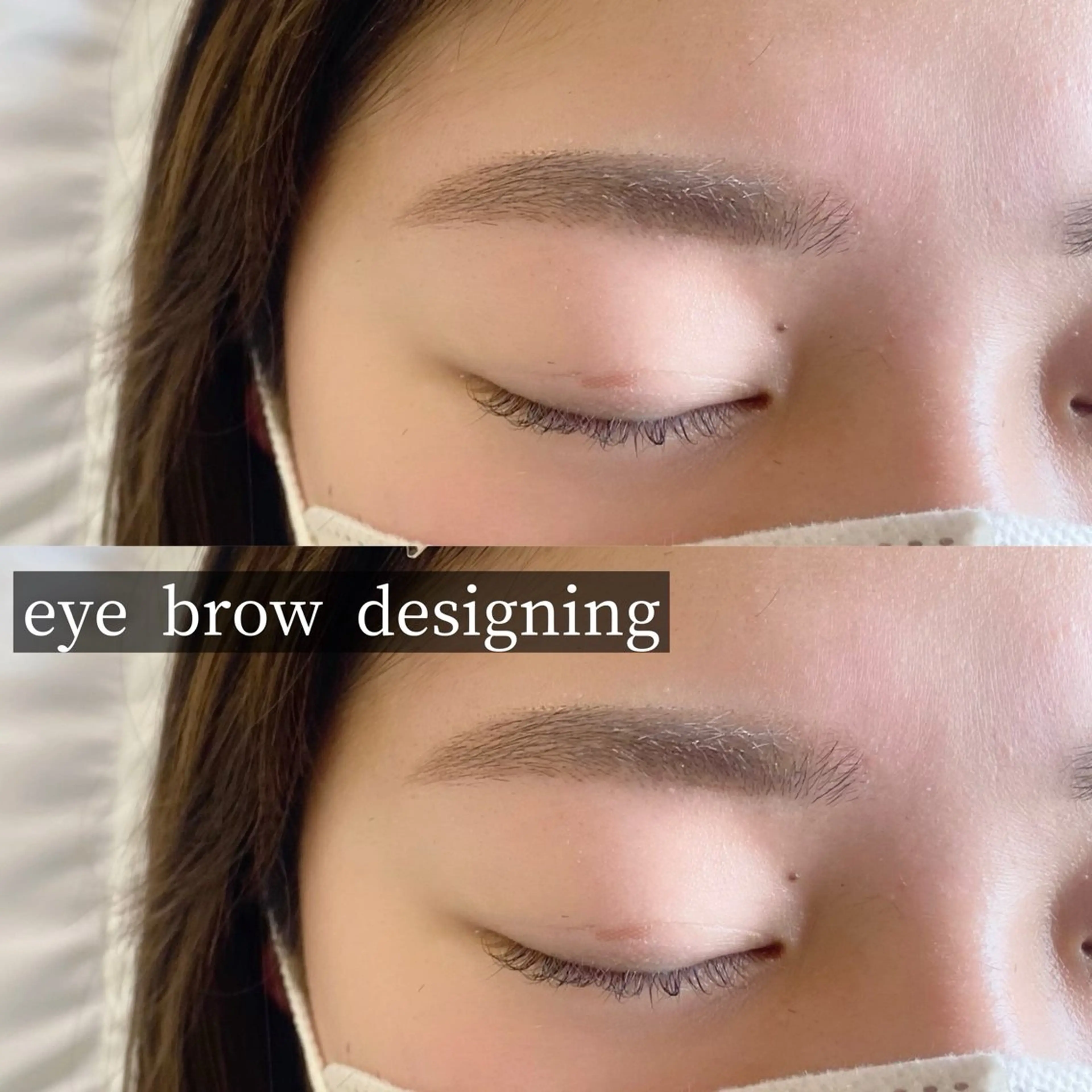 アイブロウ ワックス脱毛 眉カット 大江 美穂のマツエク・マツパデザイン