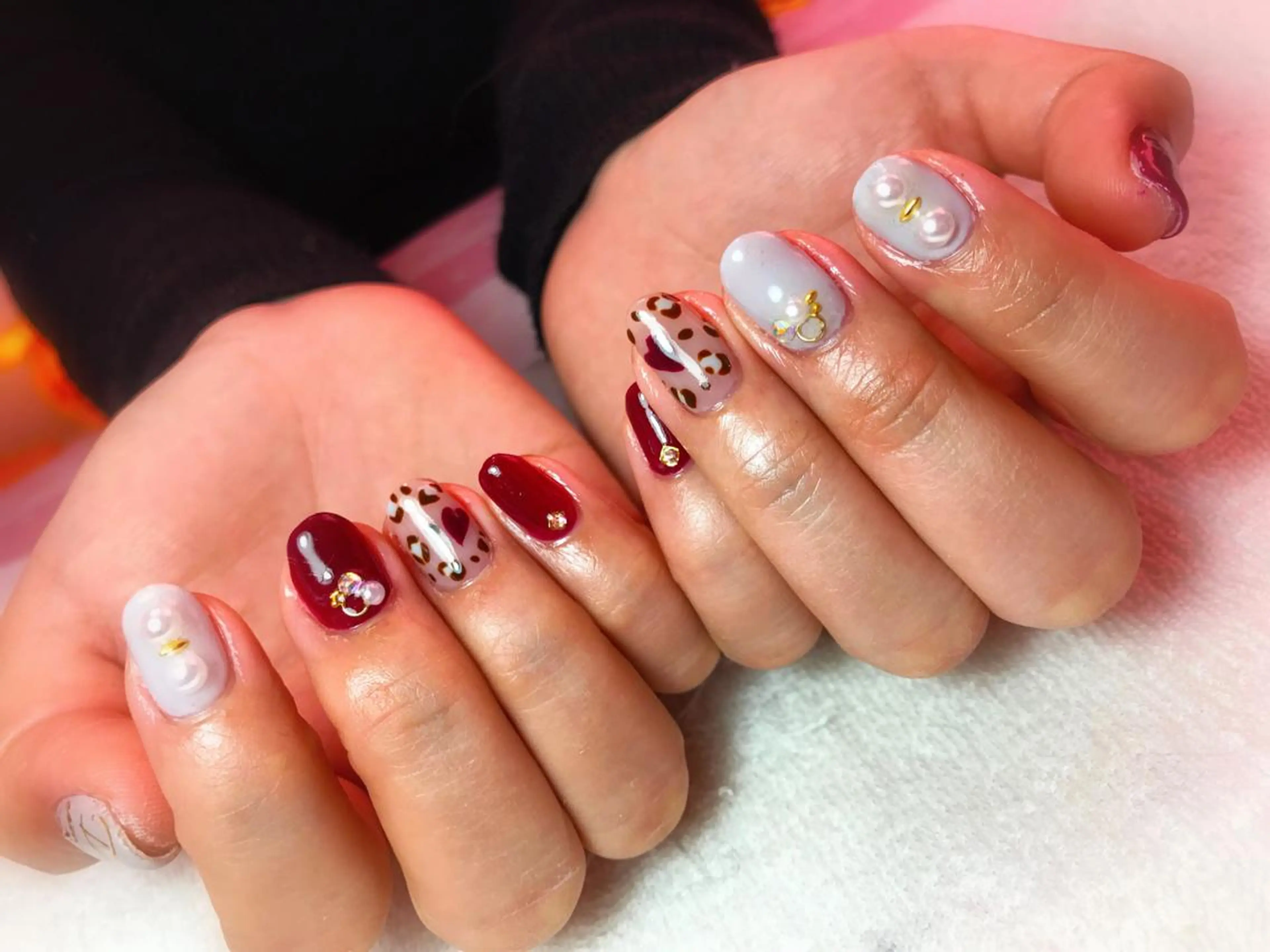 ネイル アニマル柄 ワンカラーネイル Era nailのネイルデザイン