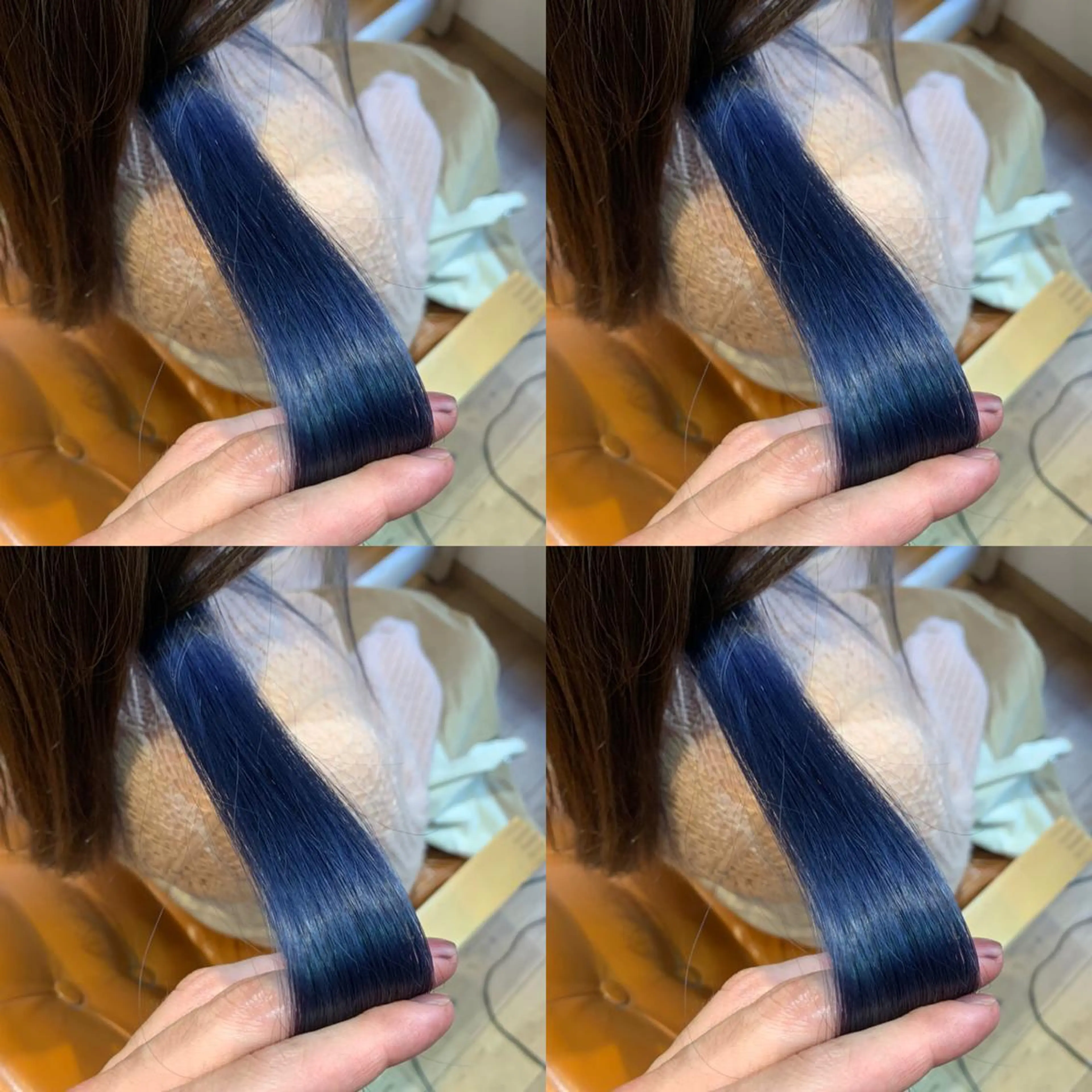 ミディアム カラー ブルーカラー ✨髪質改善✖︎顔周り レイヤー✨ナカムラのヘアスタイル