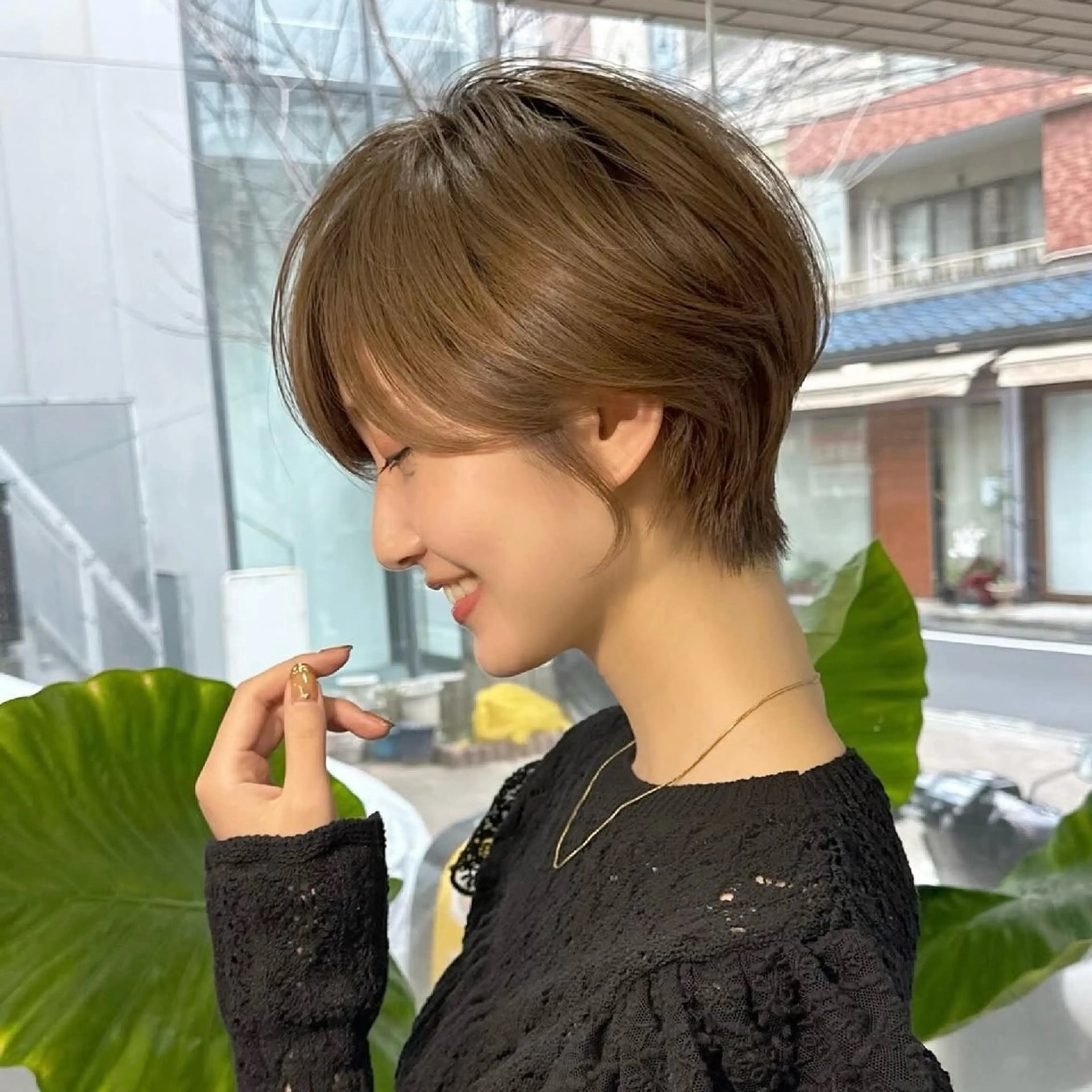 ショート 艶カラー/ヘアセット 着付け　ふうか　渋谷のヘアスタイル