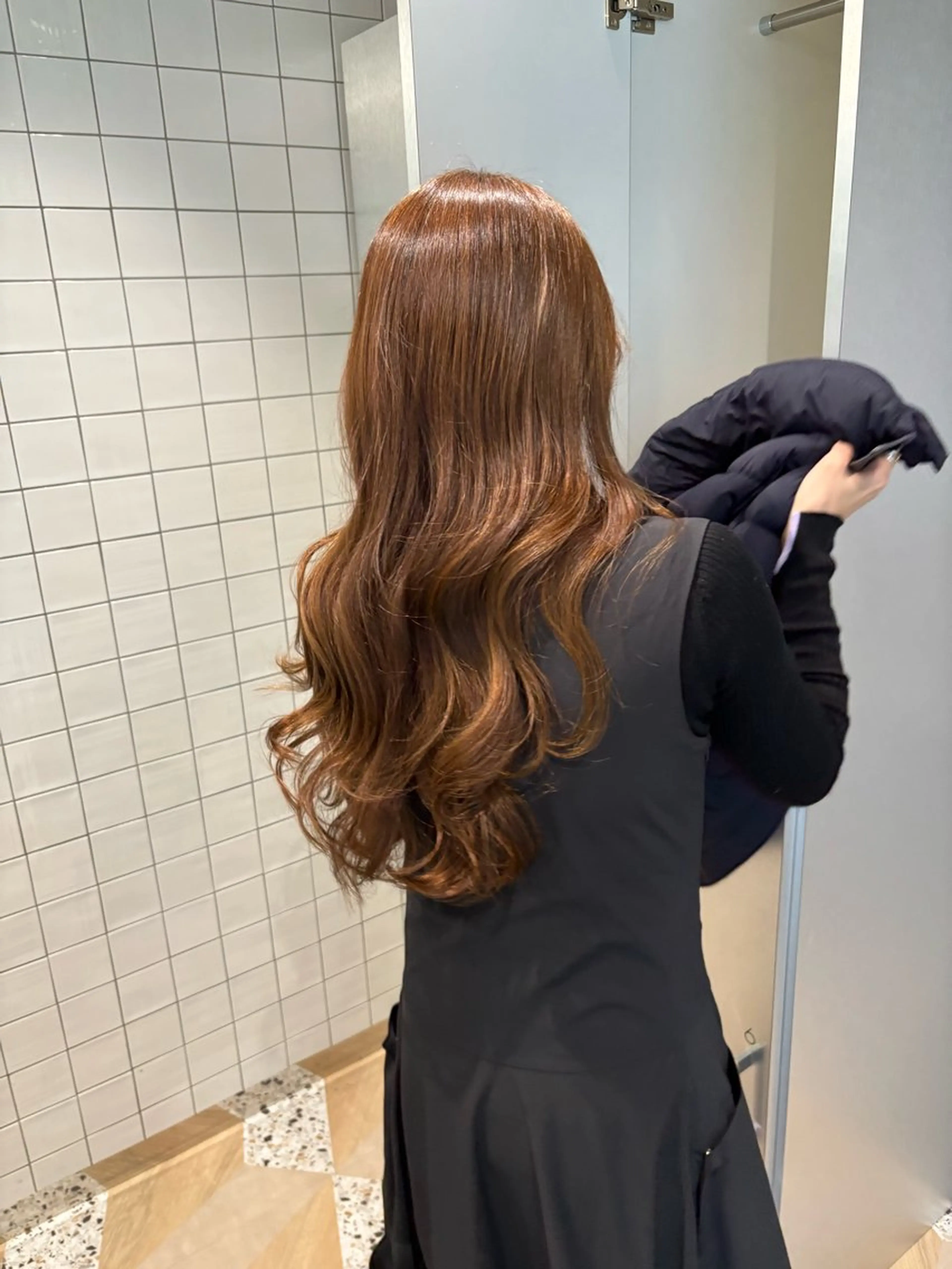 ロング カラー パーマ ショートボブ ベージュカラー ブリーチ ブラウンカラー ショコラベージュ ヘアカラー トリートメント 朝が楽になる髪質改善 /美髪矯正/KOHのヘアスタイル