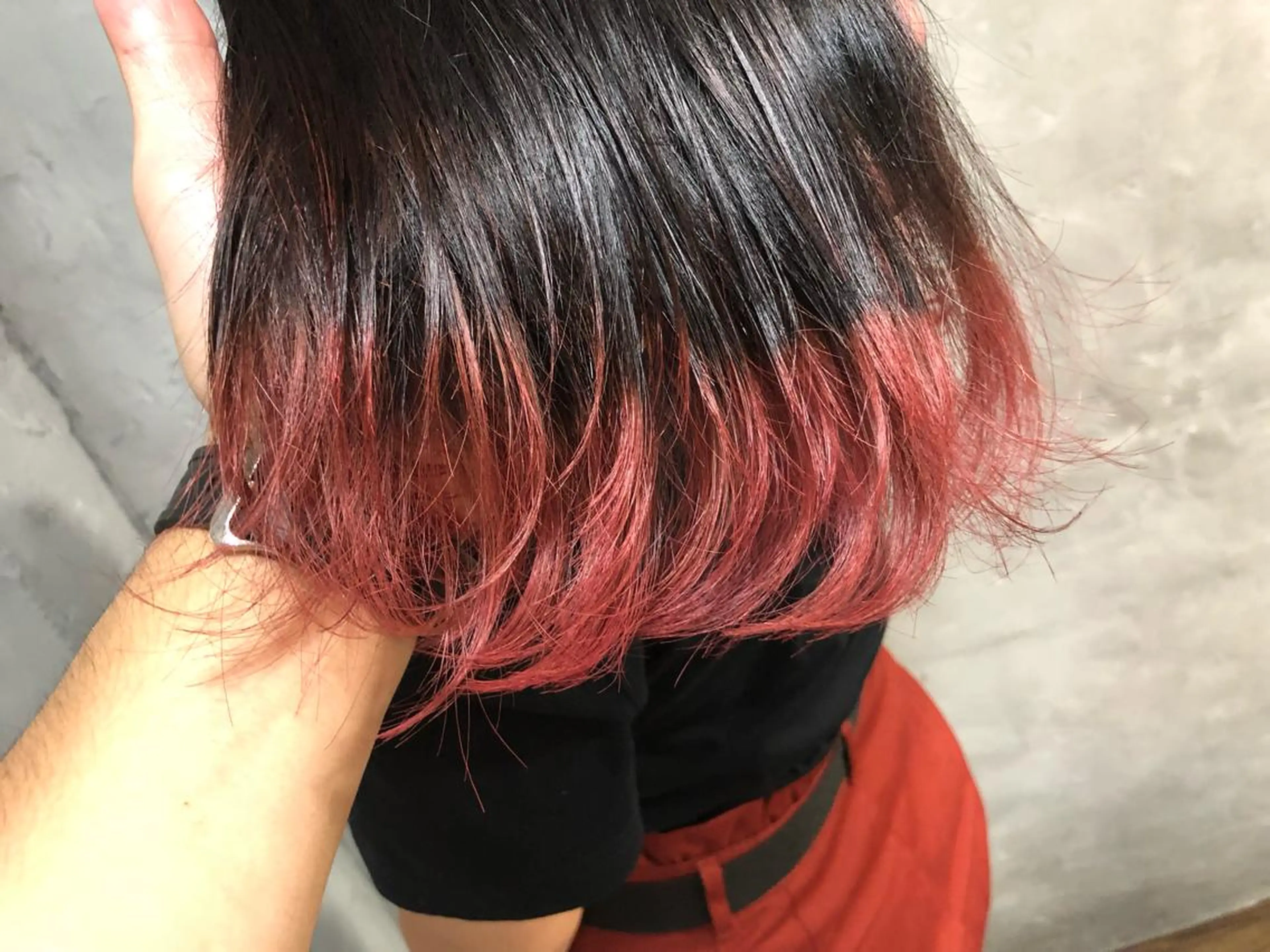 ミディアム カラー ヘアアレンジ ヘアカラー 遠藤 拓馬のヘアスタイル