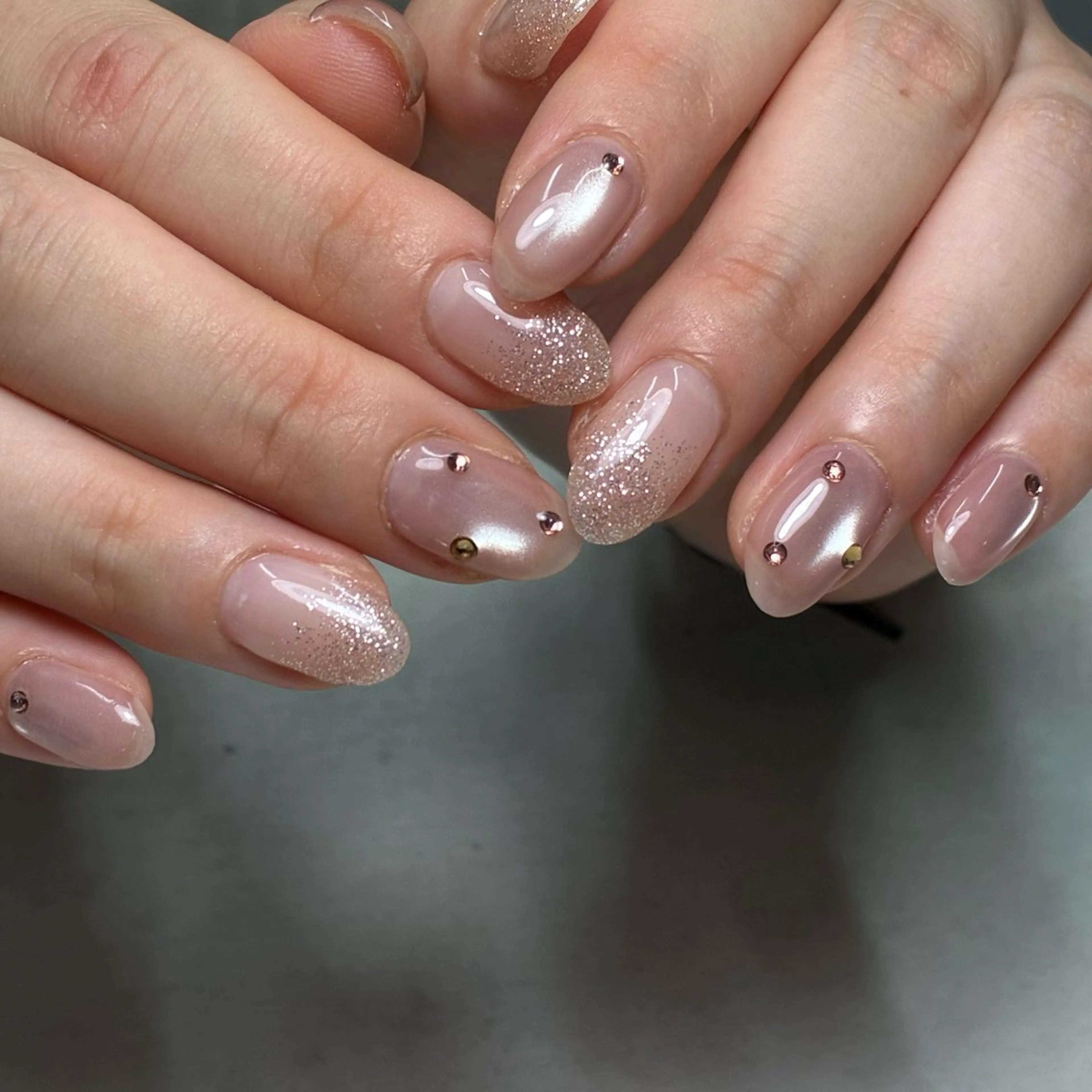 ネイル キラキラネイル マグネットネイル ハンドネイル mumjyu MIKAのネイルデザイン