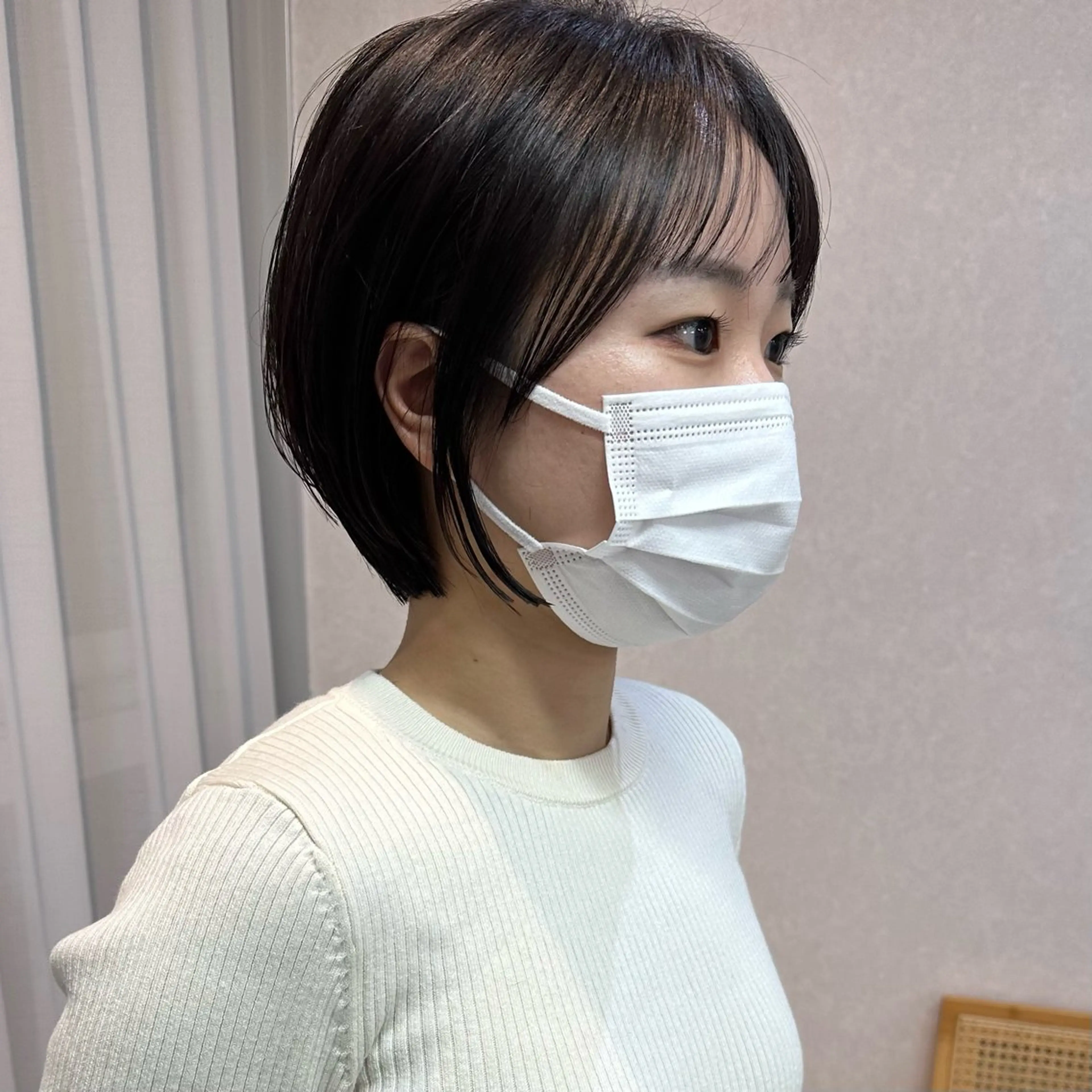 ショート カラー ショートボブ ボブ ショートヘア トリートメント カット ヘアカラー トリートメント 京都大人女性ショート 徒歩1分/秋山のヘアスタイル