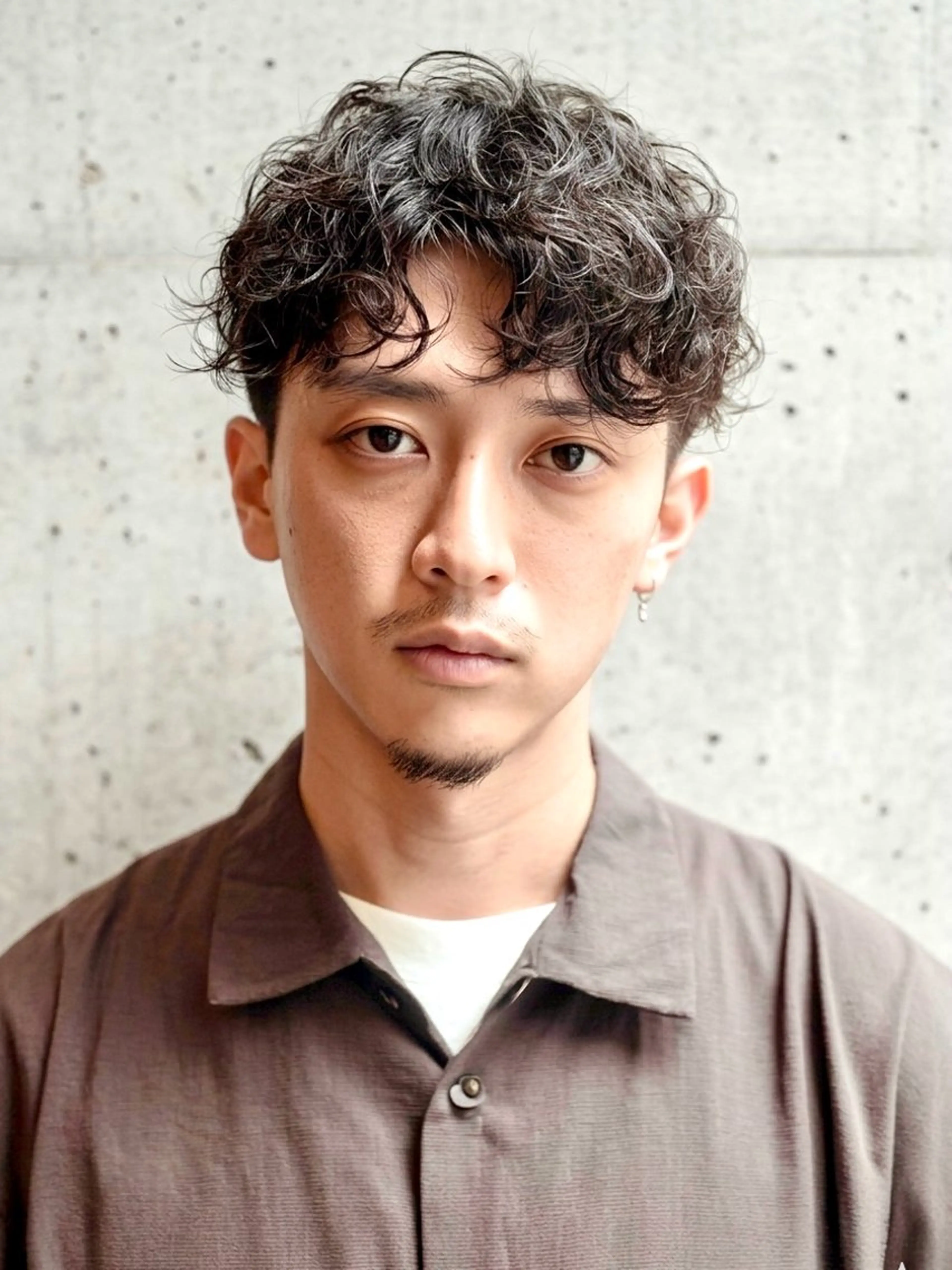 ショート メンズ カット パーマ 【扉gate】野崎 英幸のヘアスタイル