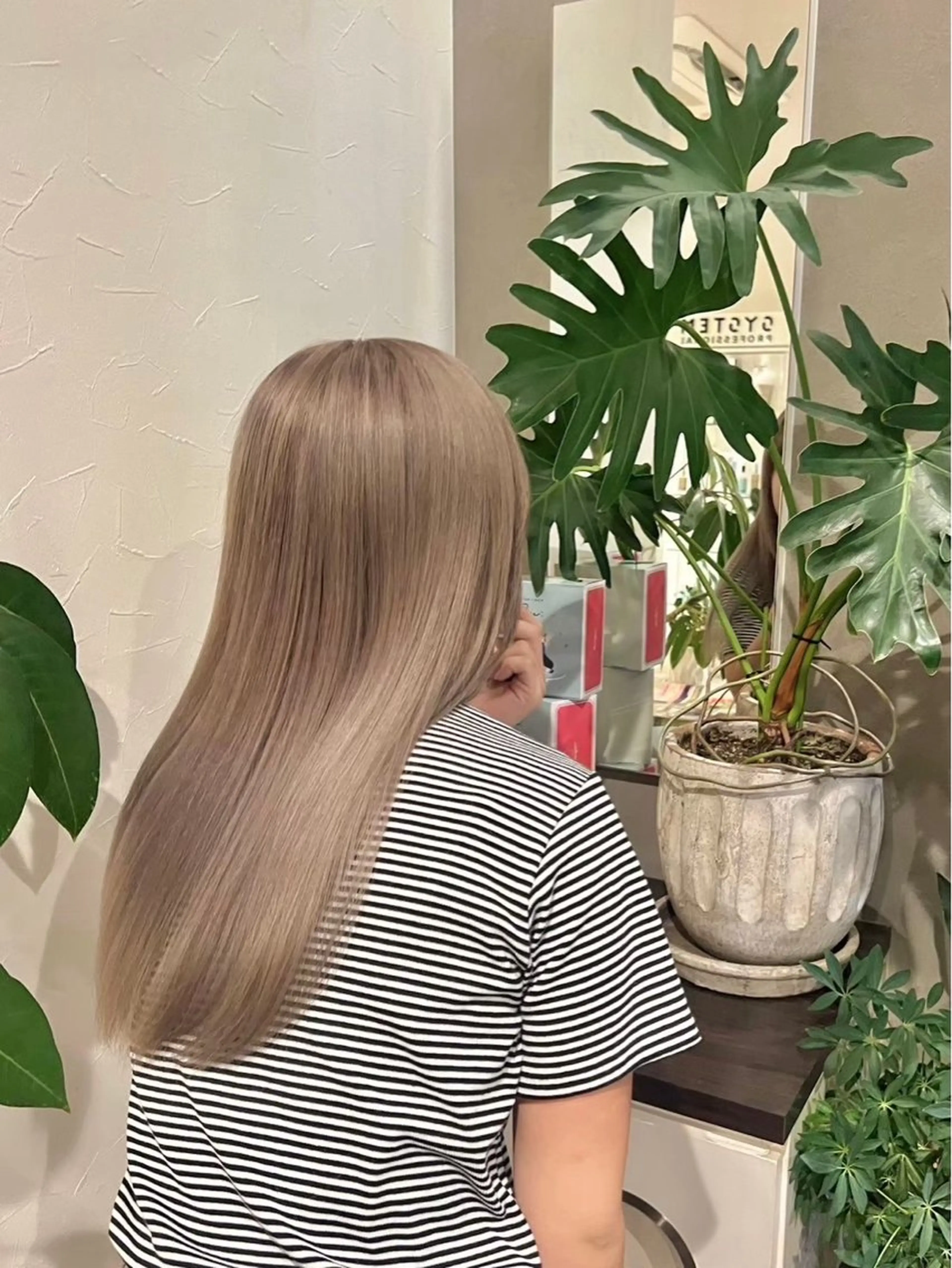 ロング ヘアカラー 艶カラー/メンズ パーマ/いくののヘアスタイル