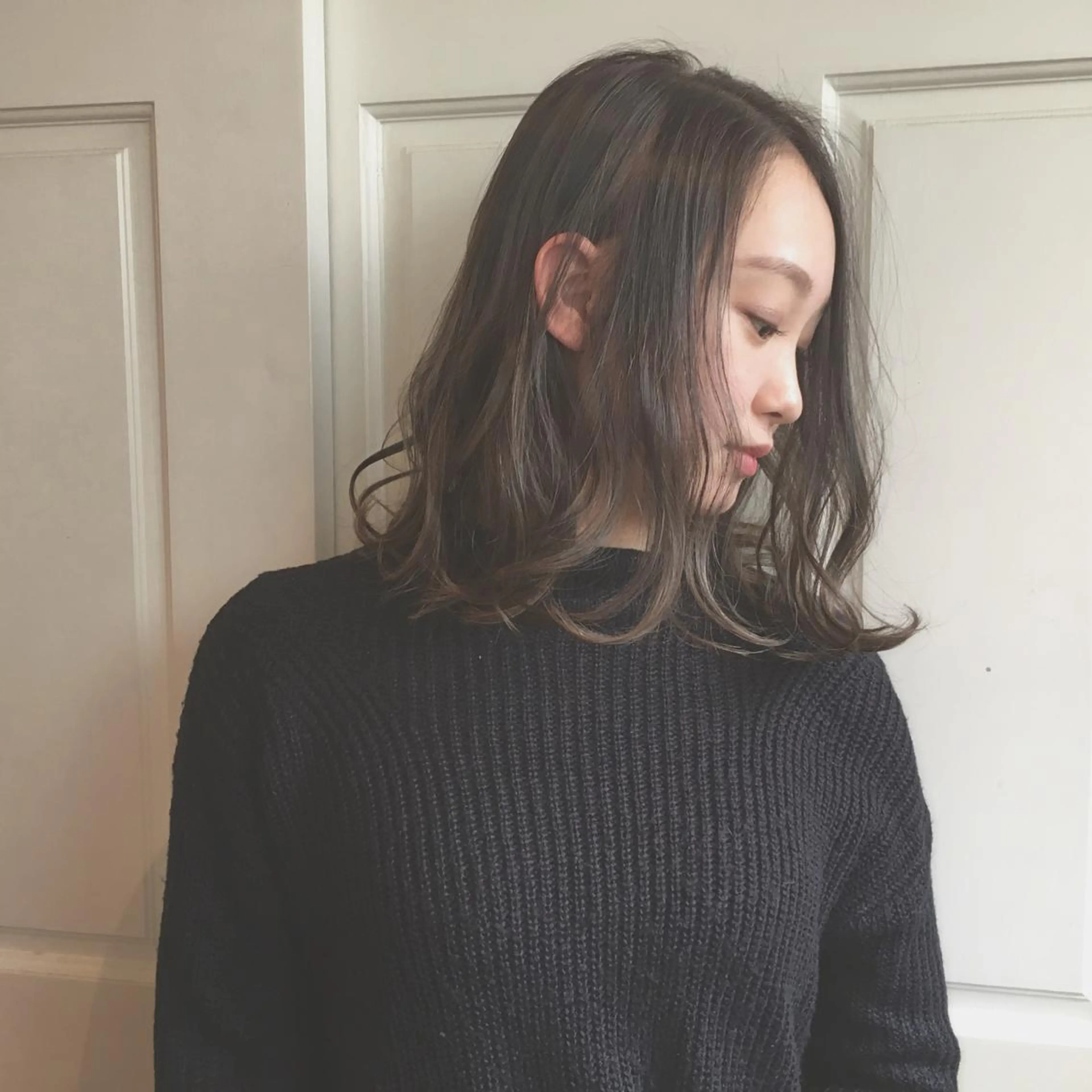 セミロング ハイライト 🌸ハイトーン 新田　廉 🌸のヘアスタイル