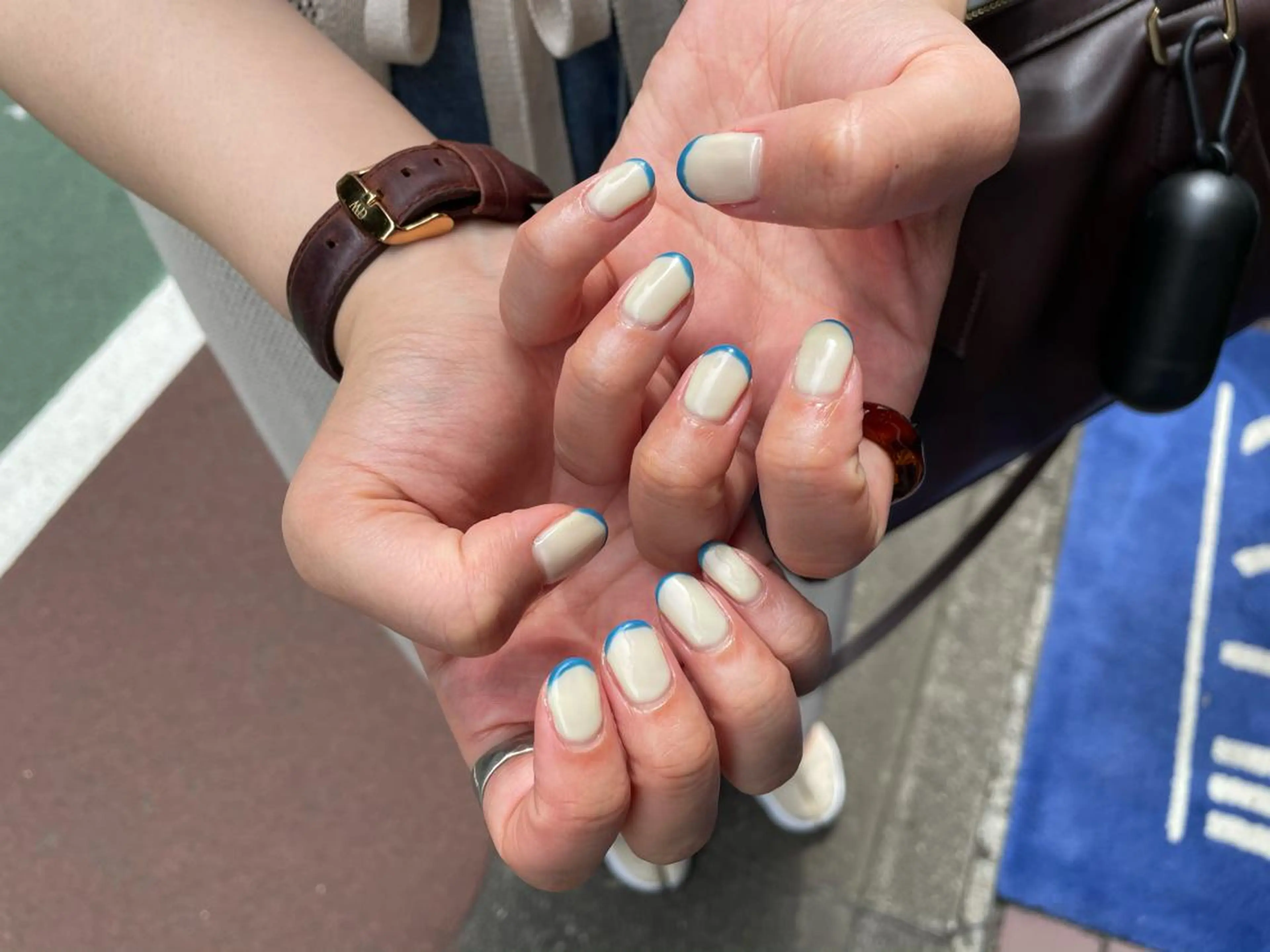 ネイル ハンドネイル ハンドケア R'well所属・はばすみれ🎀ﾈｲﾙ 光ﾌｪｲｼｬﾙ ﾍｱのネイルデザイン