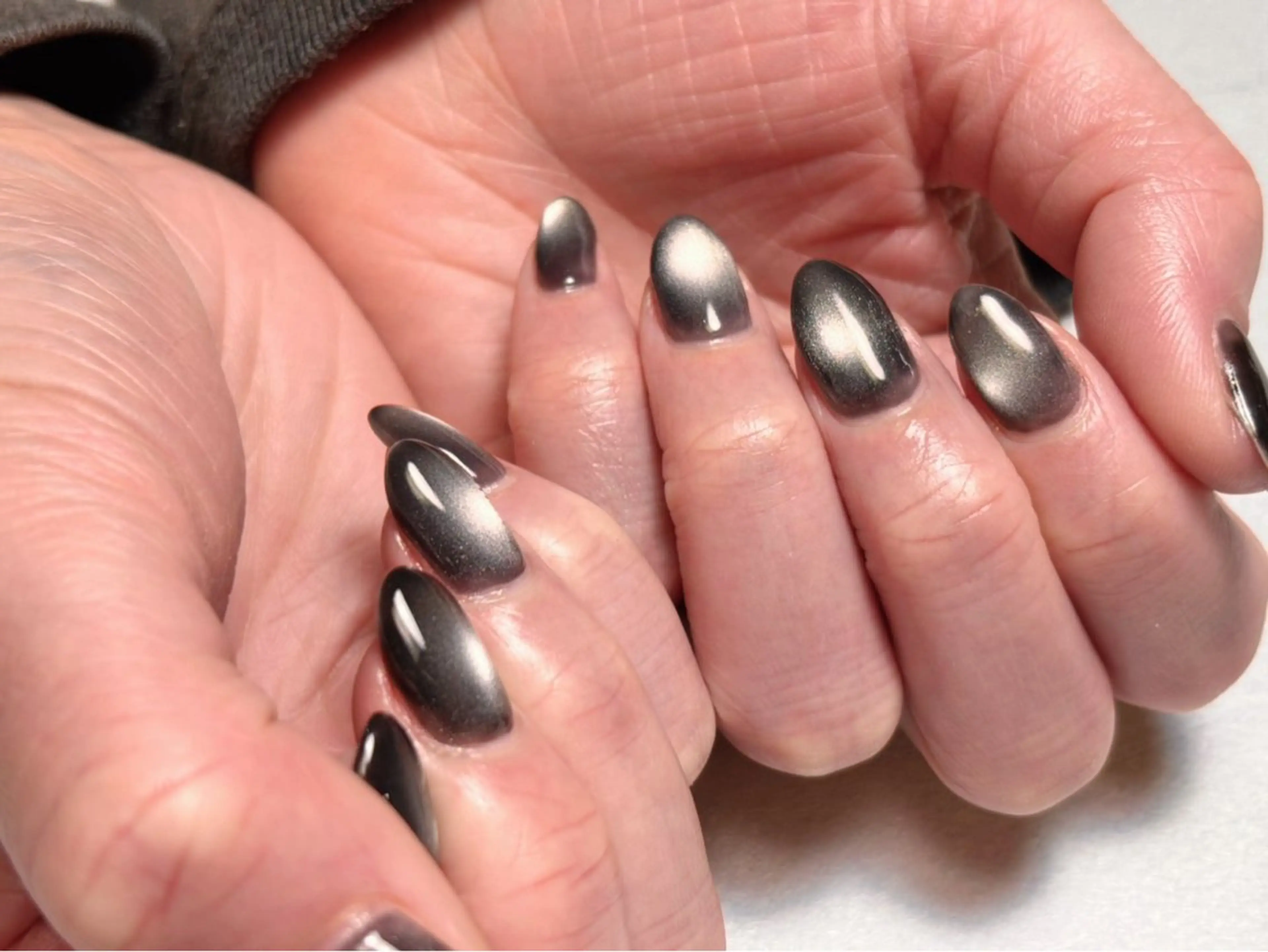 ネイル マグネットネイル ワンカラーネイル ハンドネイル ishida miokaのネイルデザイン