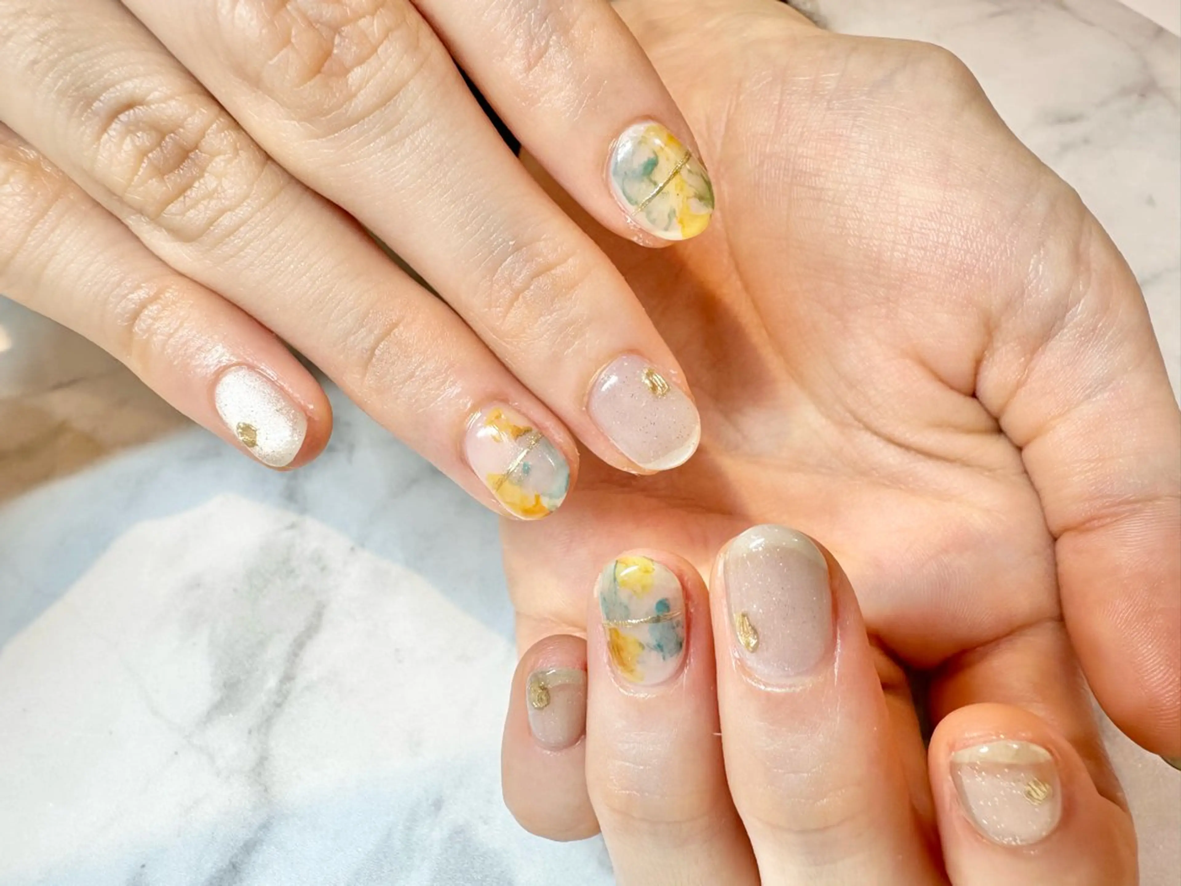 ネイル 痛ネイル🩶推し活 🤍店長sagawaのネイルデザイン