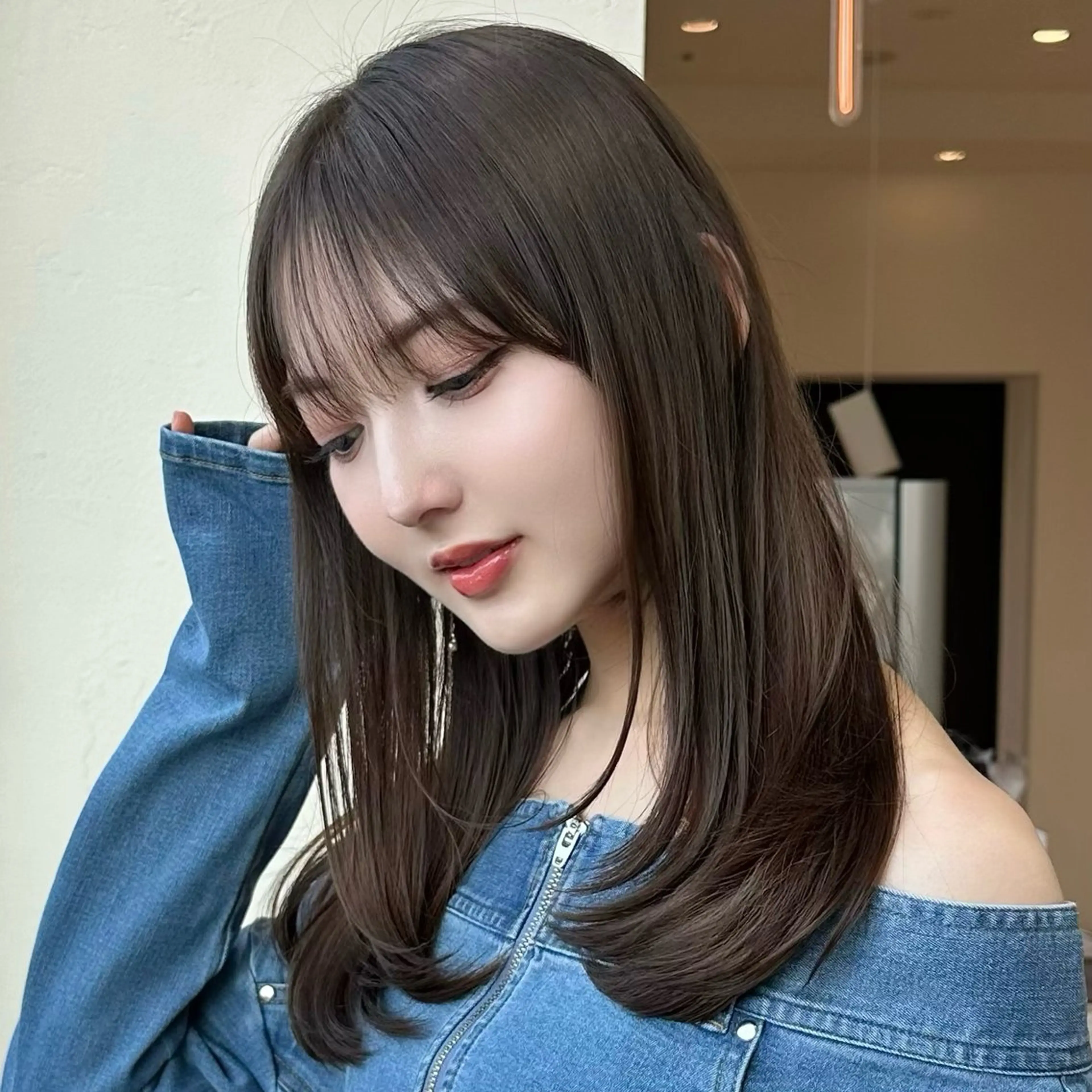 セミロング 🩵似合わせカット/ カラー/あさか 🩵のヘアスタイル