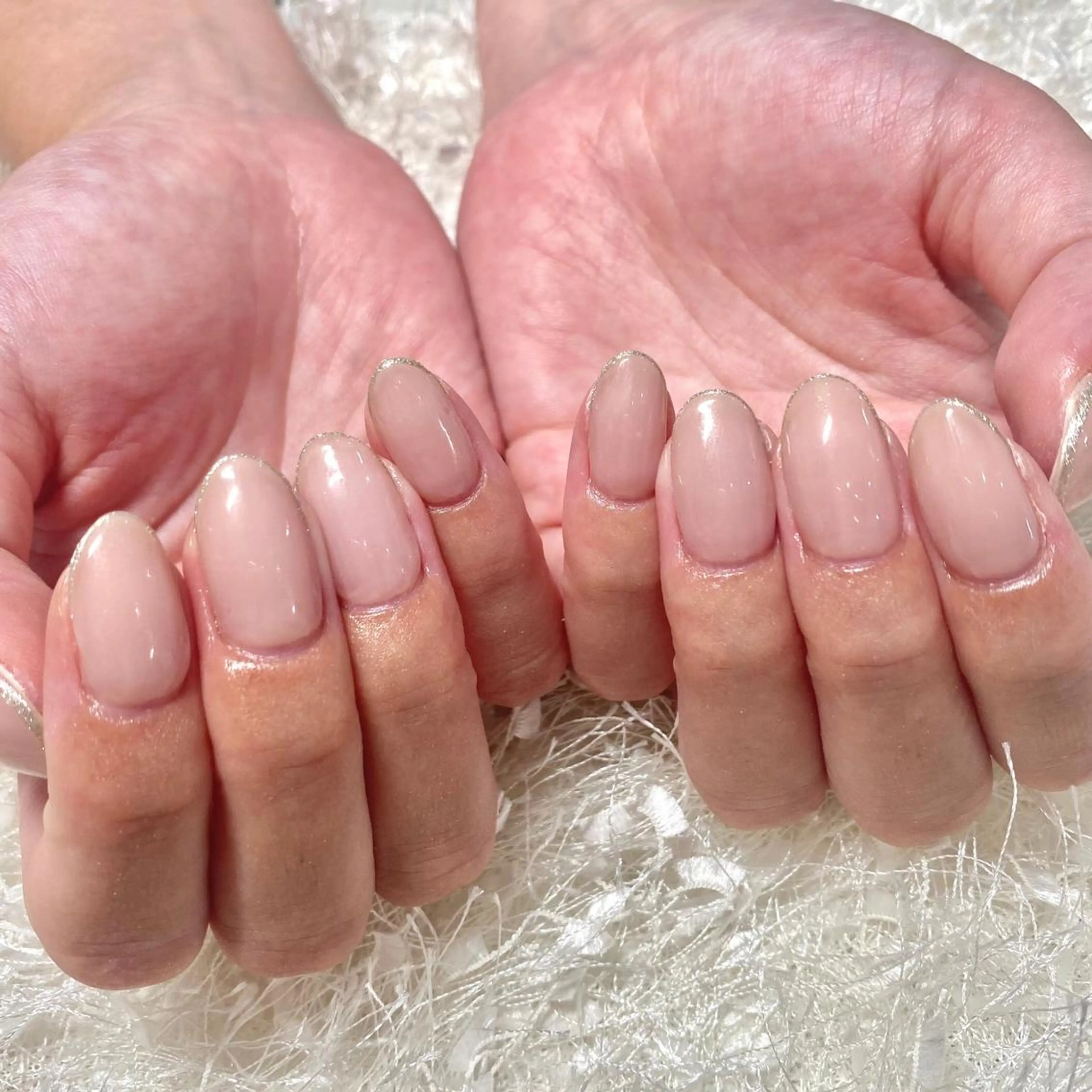 ネイル 長さ出し フレンチネイル ジェルネイル グラデーション 韓国ネイル ハンドネイル Nail&eye Belire 新宿のネイルデザイン