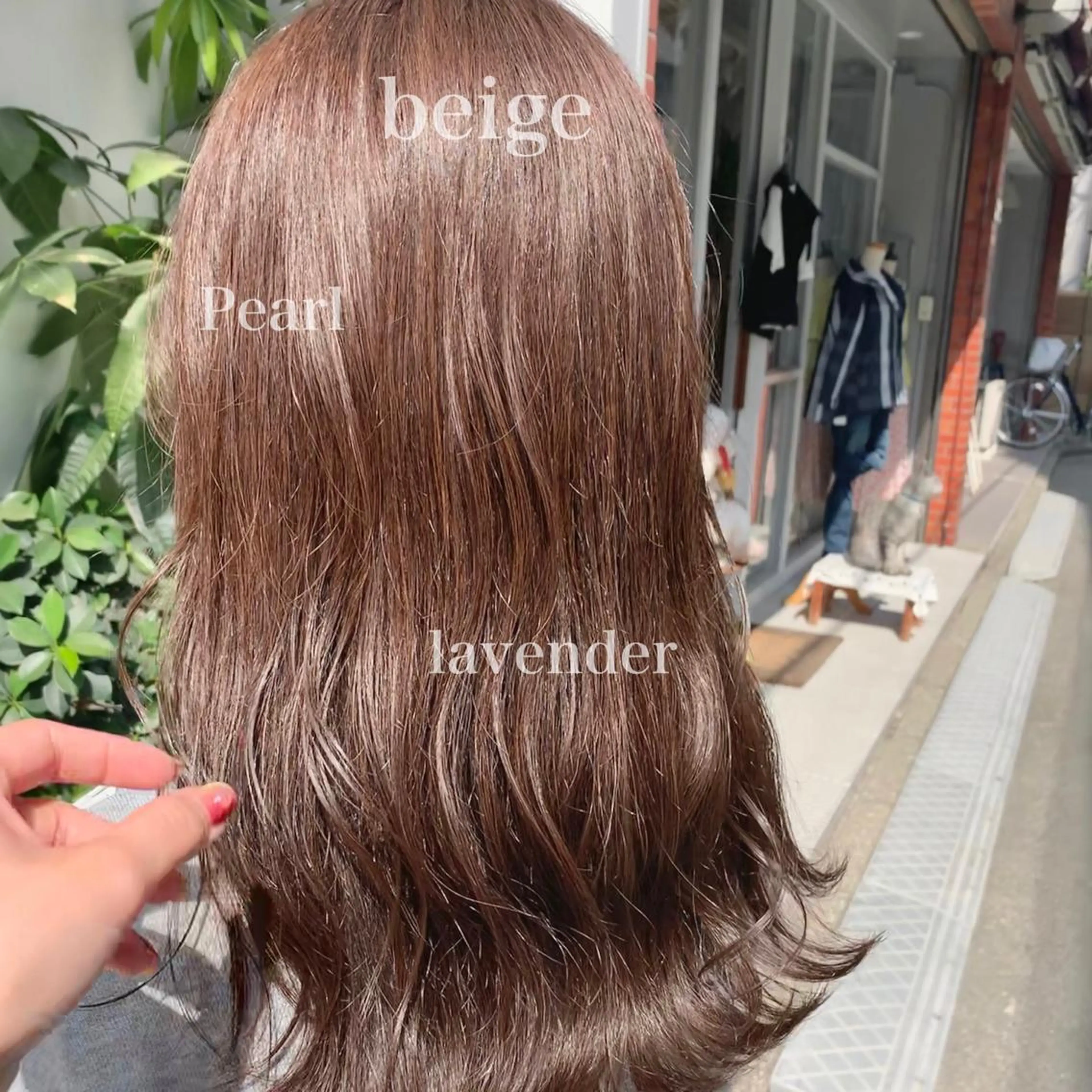 セミロング カラー ヘアアレンジ REONA🪽✨薬院 レイヤーカット🫧のヘアスタイル