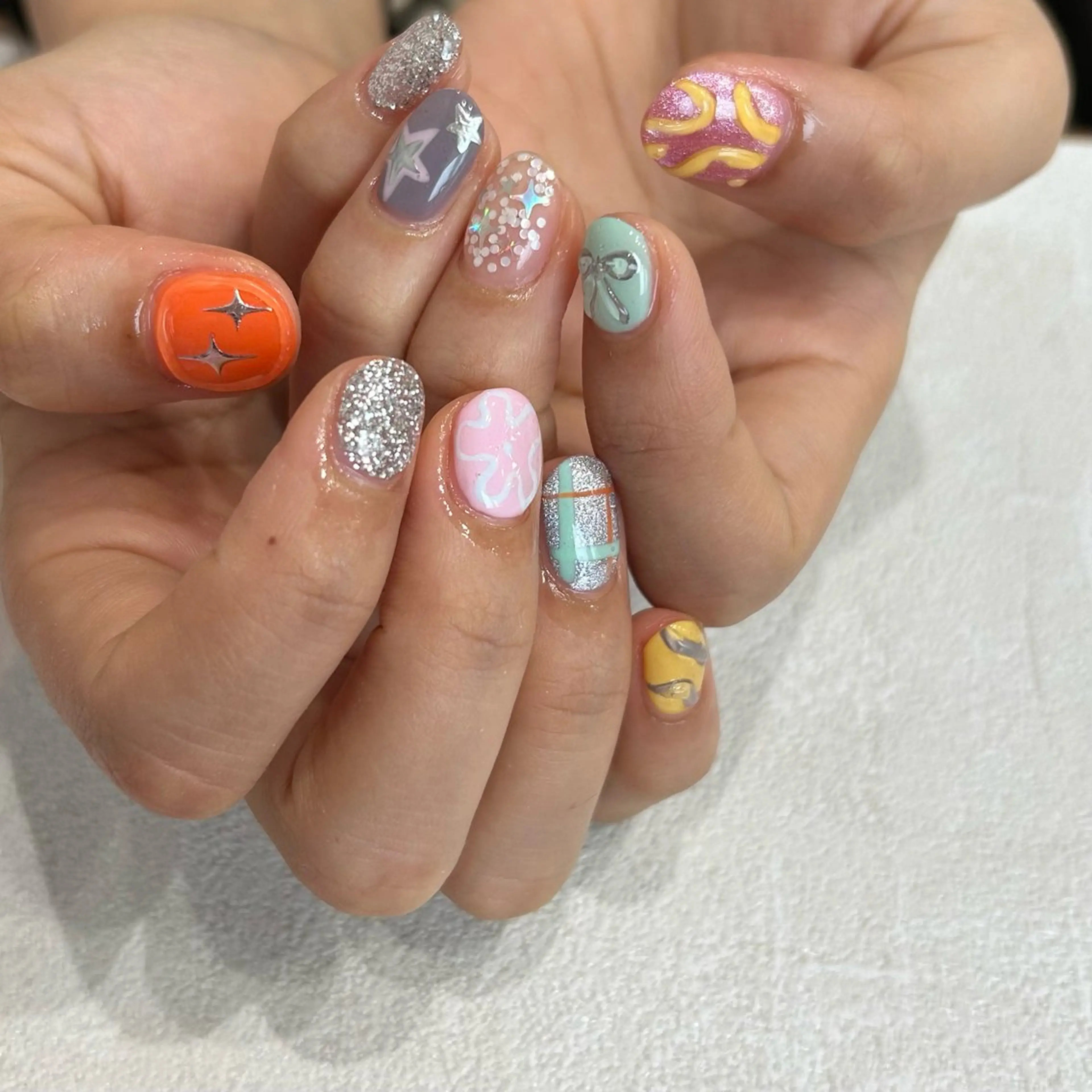 ショート ハンドネイル ｵｵﾀｹ ﾚｲﾅのネイルデザイン