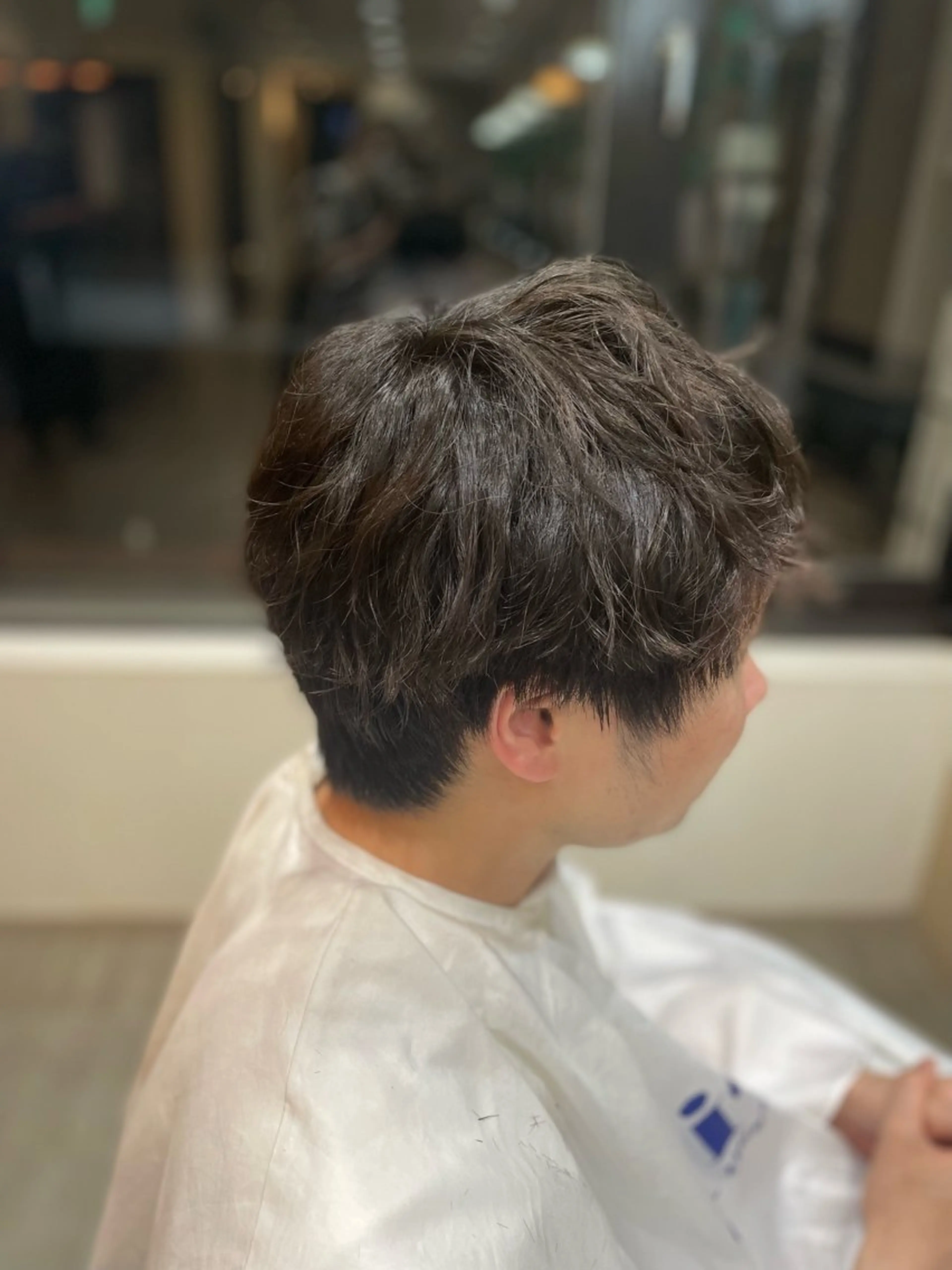 パーマ メンズ メンズパーマ カット パーマ 勘場 万菜華のヘアスタイル