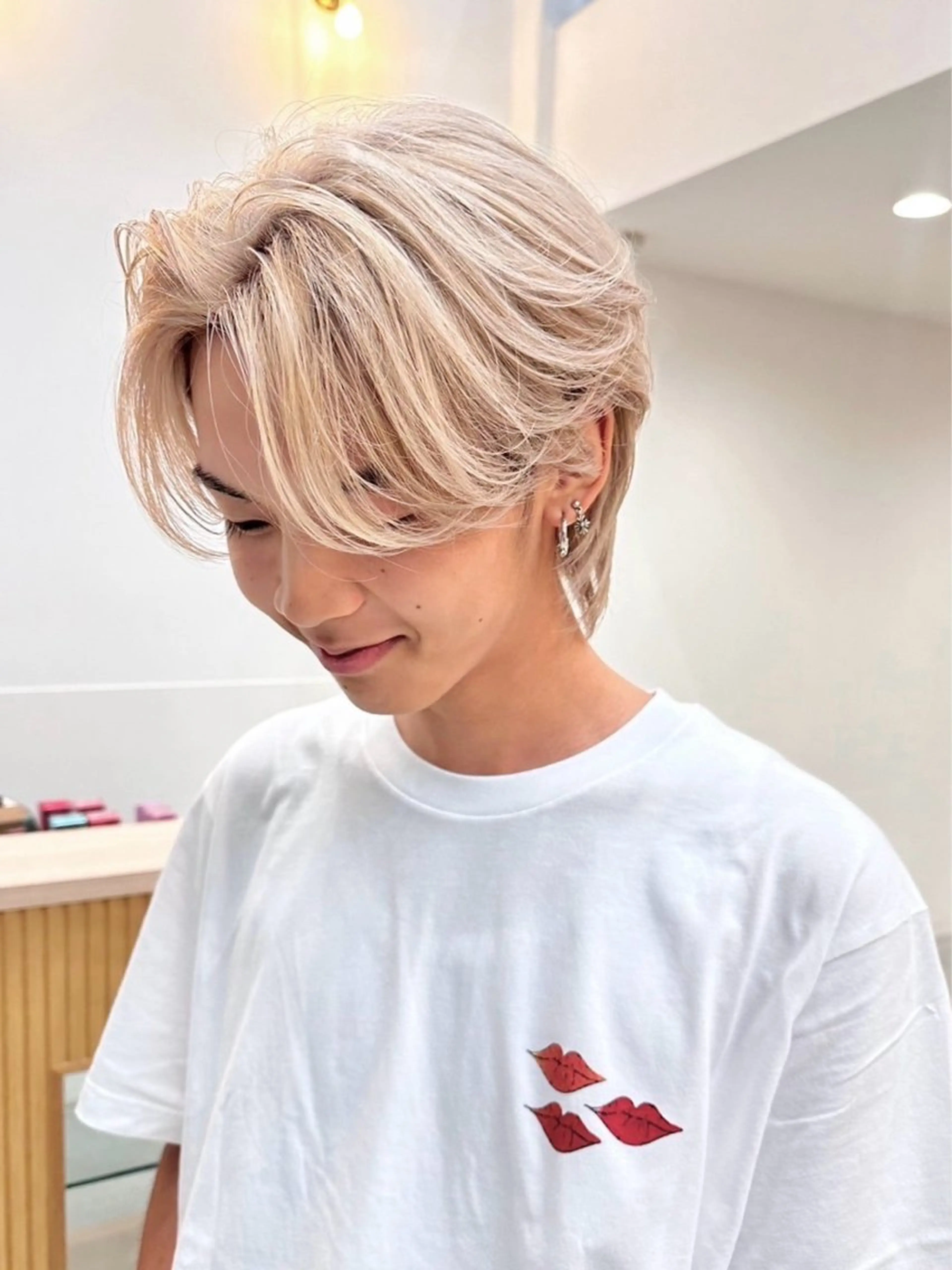 カラー ブリーチ 黒木 心温のヘアスタイル
