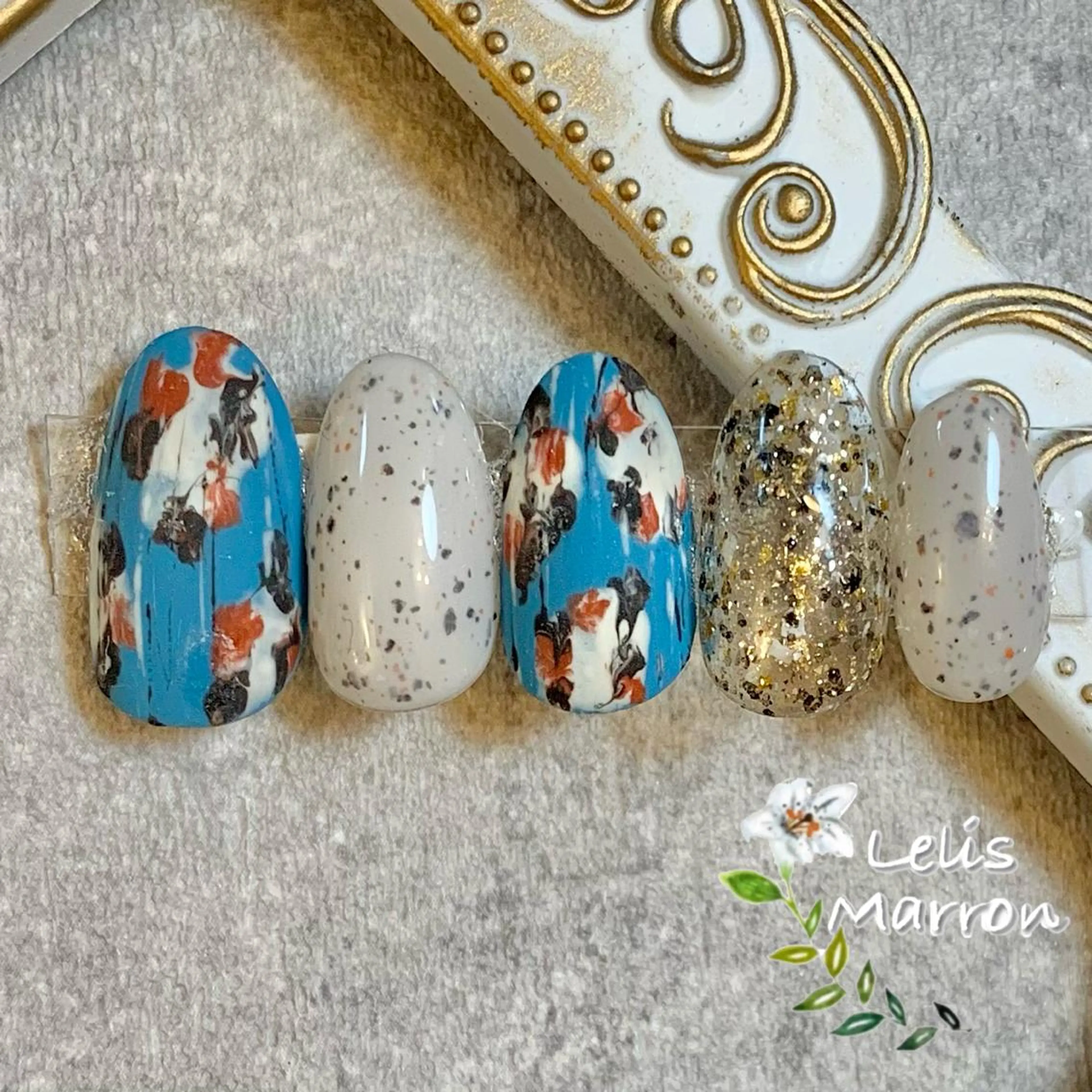 ネイル アートネイル ハンドネイル 岸 侑李のネイルデザイン