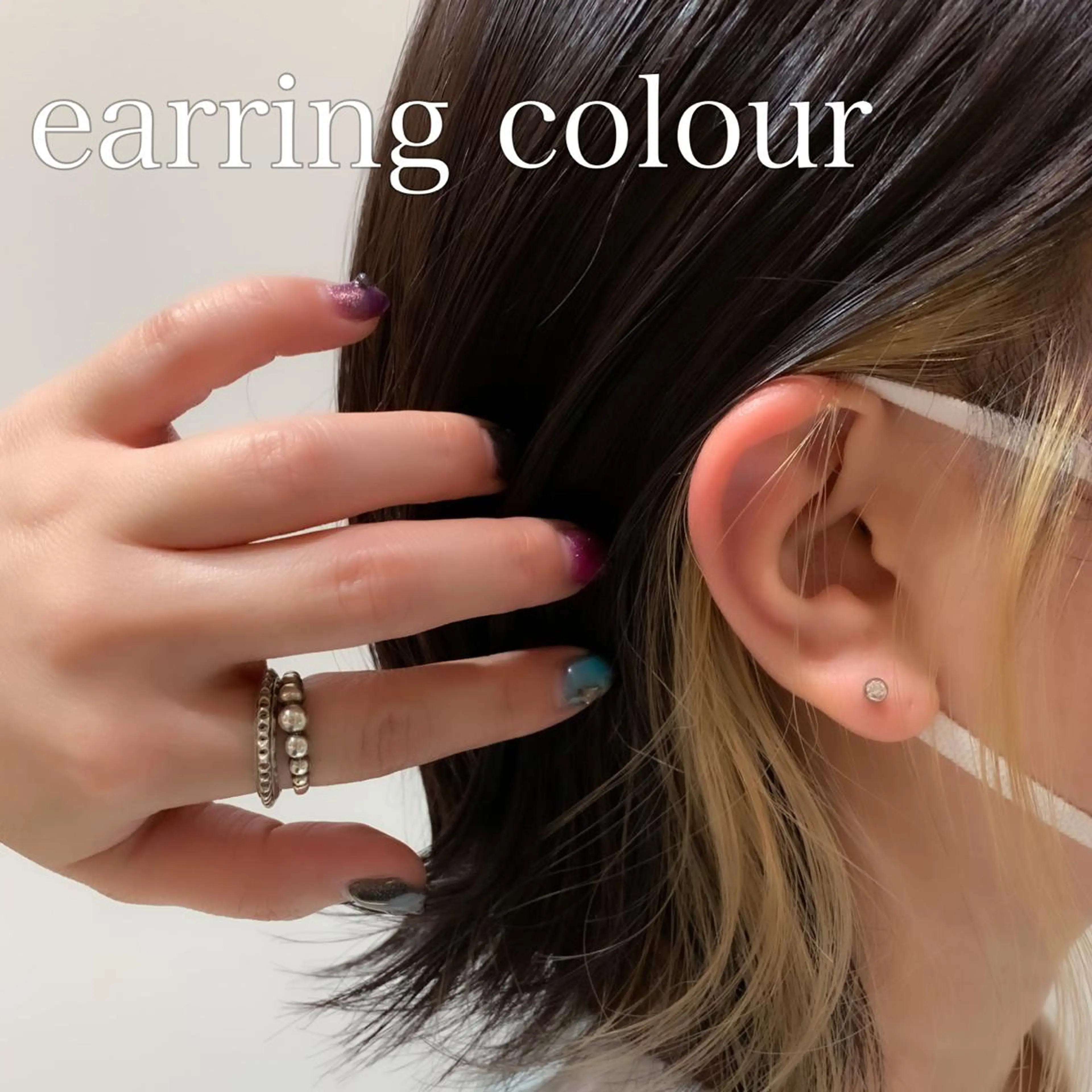 ミディアム カラー ヘアアレンジ ミニボブ/ブリーチ 🌈MISATOのヘアスタイル