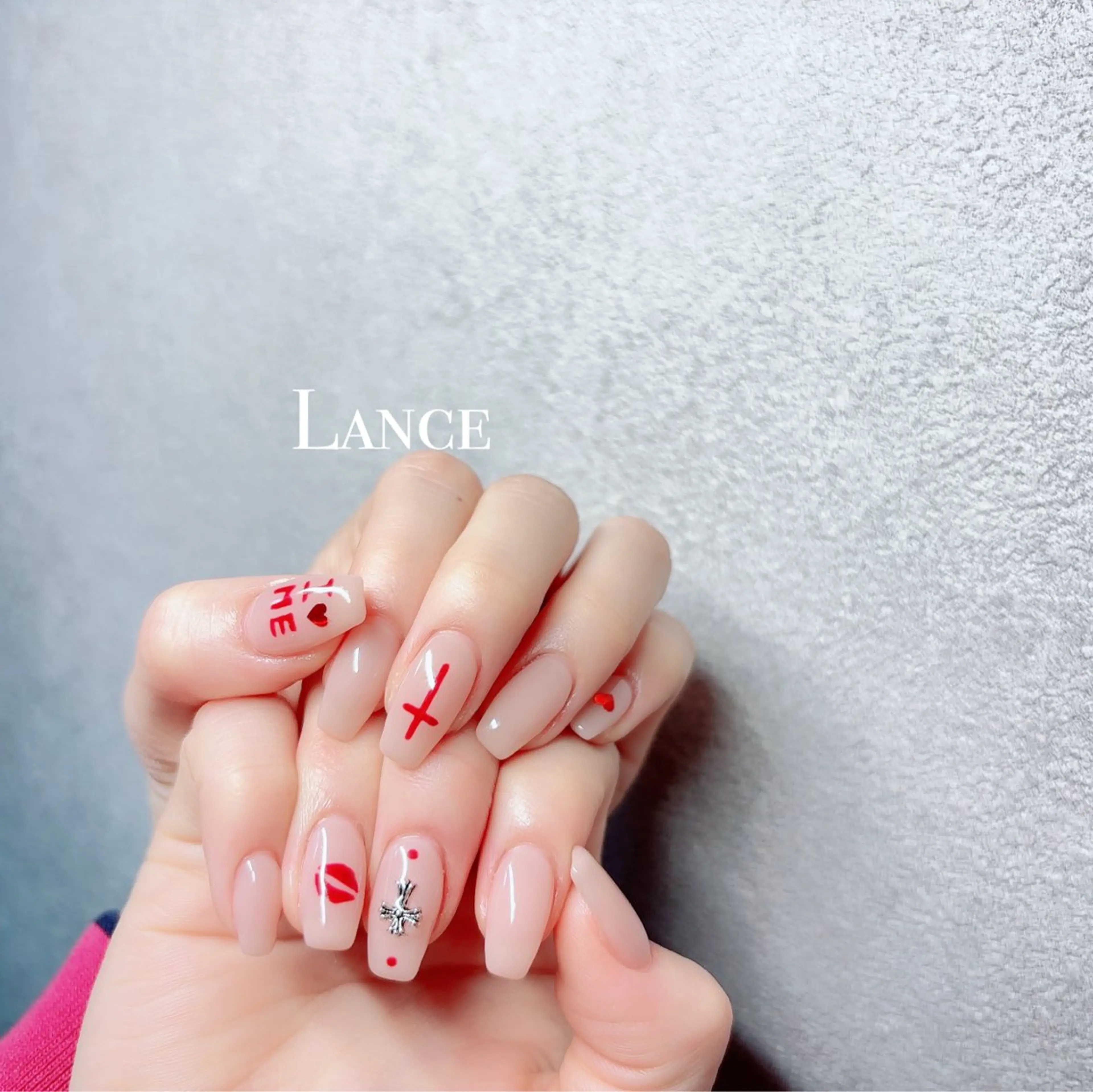 ネイル オーロラネイル フットネイル フレンチネイル キラキラネイル 韓国ネイル Lance nailのネイルデザイン