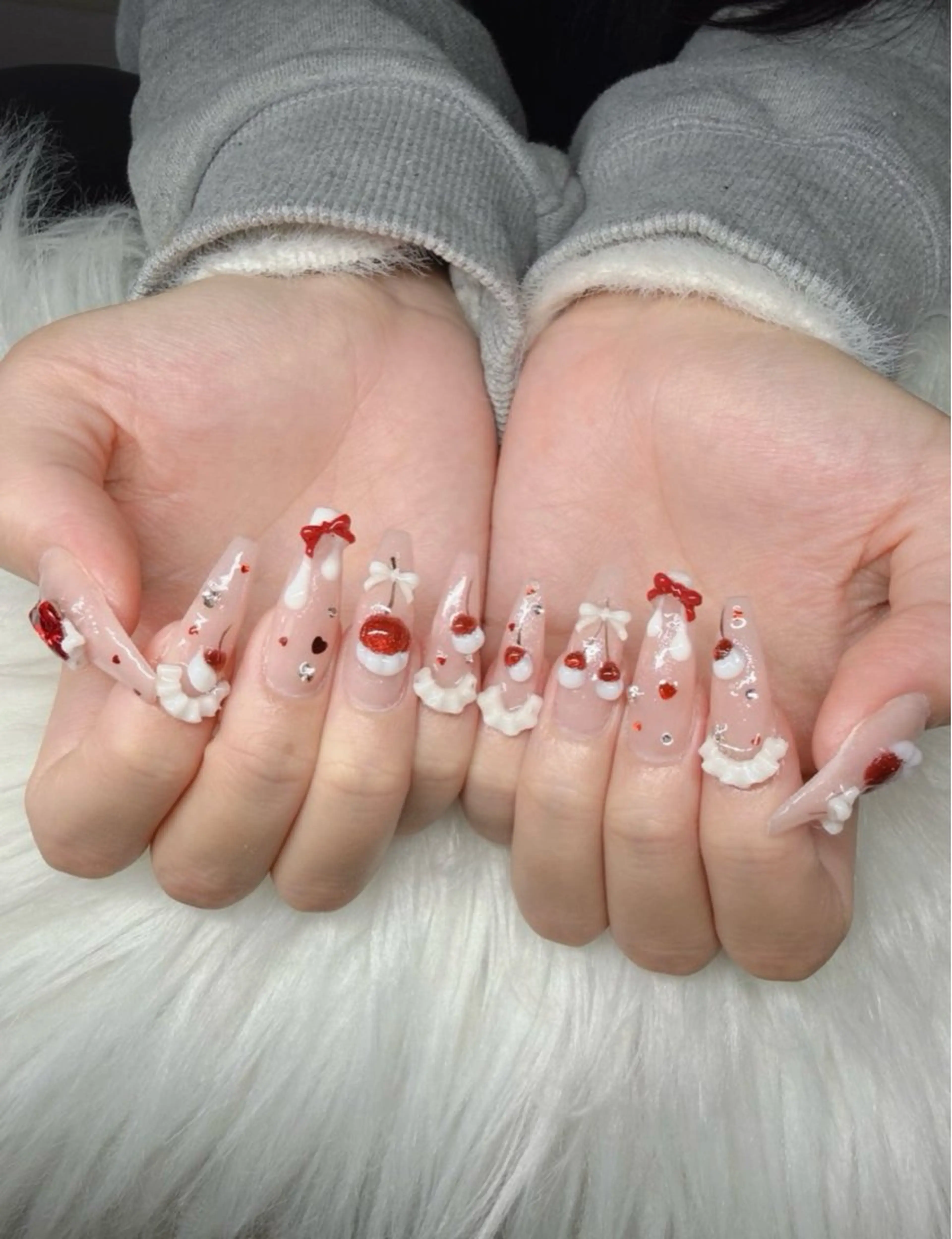 ネイル フレンチネイル グラデーション 韓国ネイル マグネットネイル ミラーネイル ハンドネイル REI nailのネイルデザイン