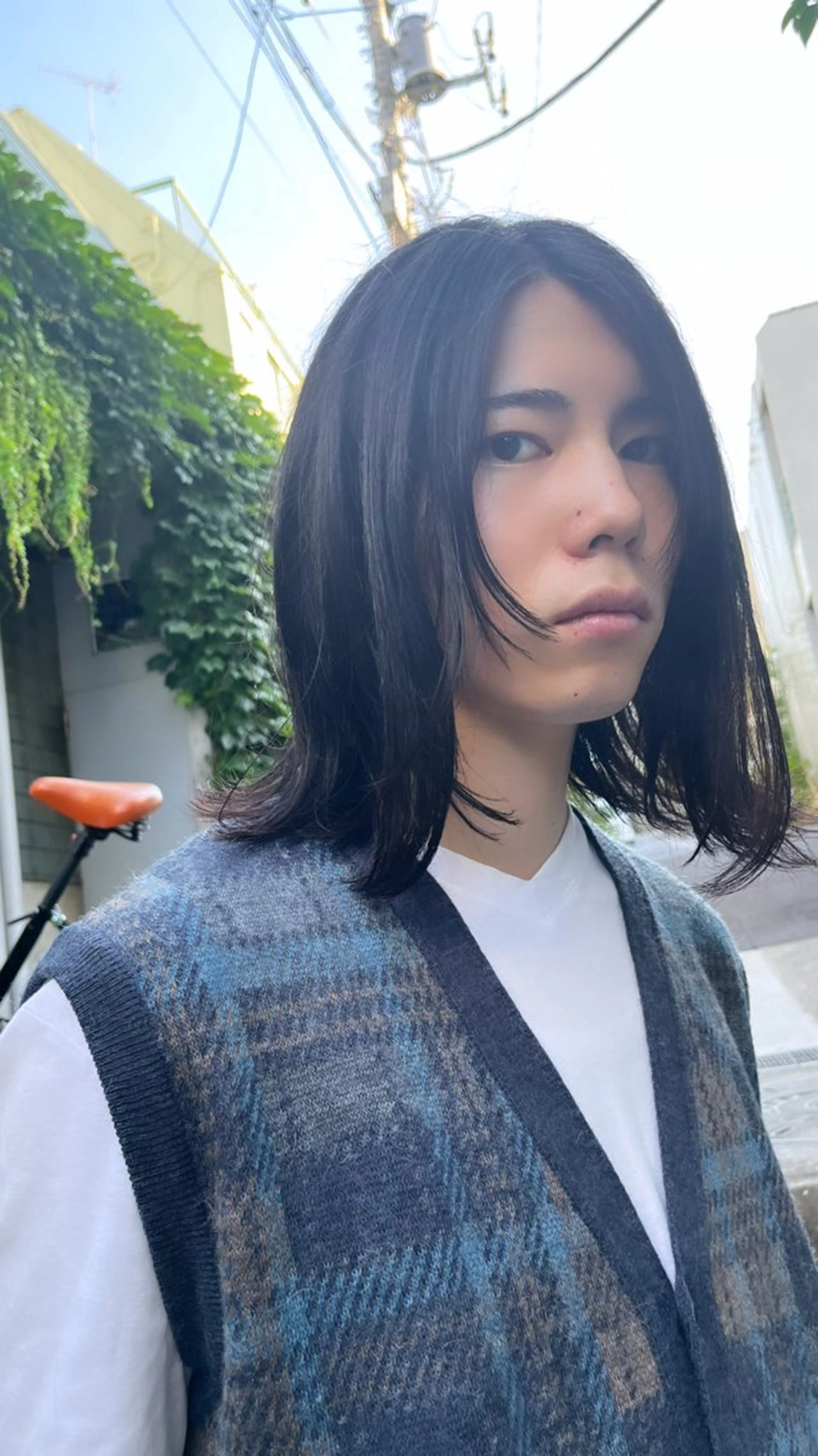 『サラサラヘアに！』メンズカット+髪質改善縮毛矯正の写真