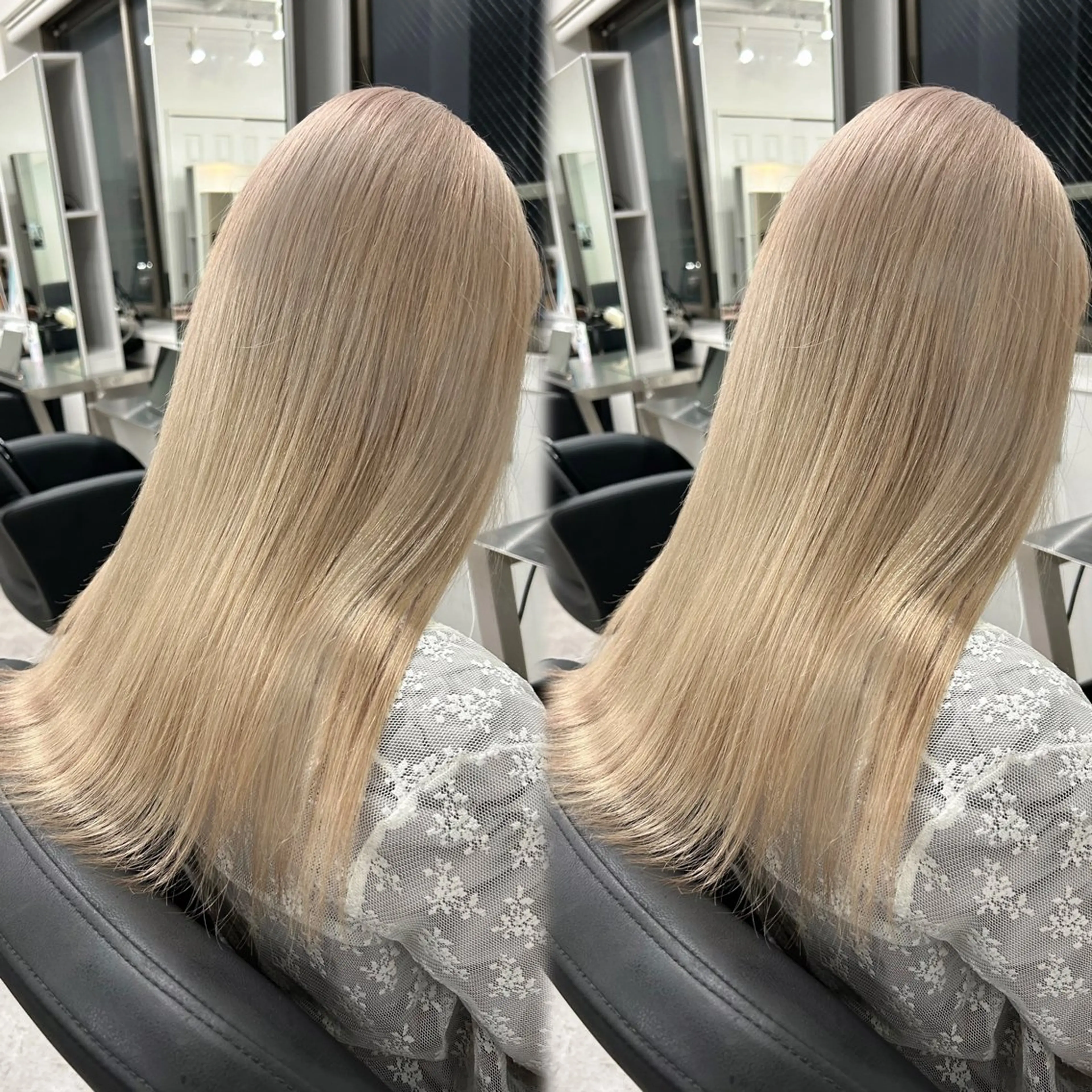 ロング カラー ヘアカラー トリートメント 🎀レイヤー×透明感 ×髪質改善🎀米田のヘアスタイル