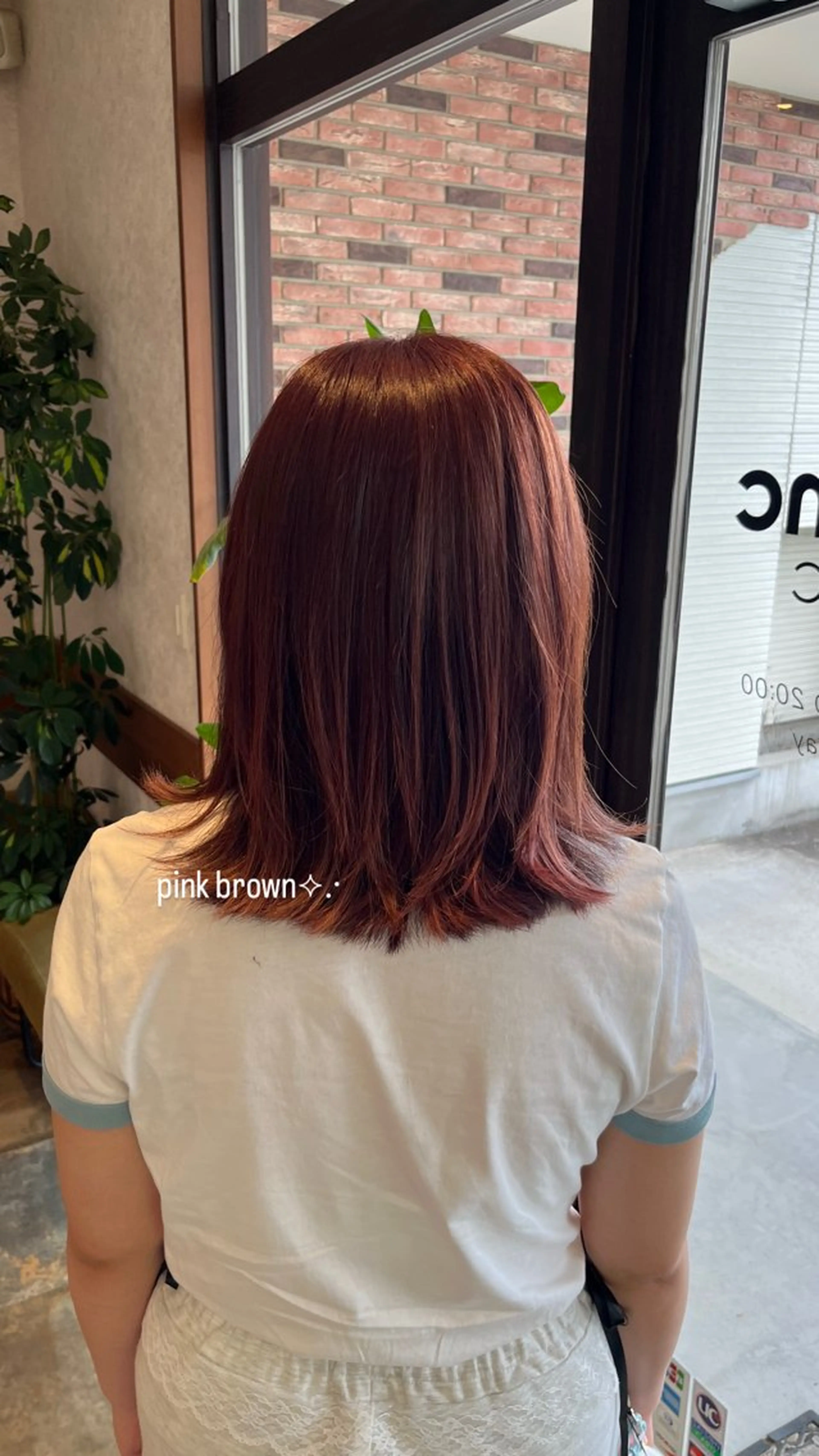 ミディアム カラー ‎miku/ blancblancのヘアスタイル