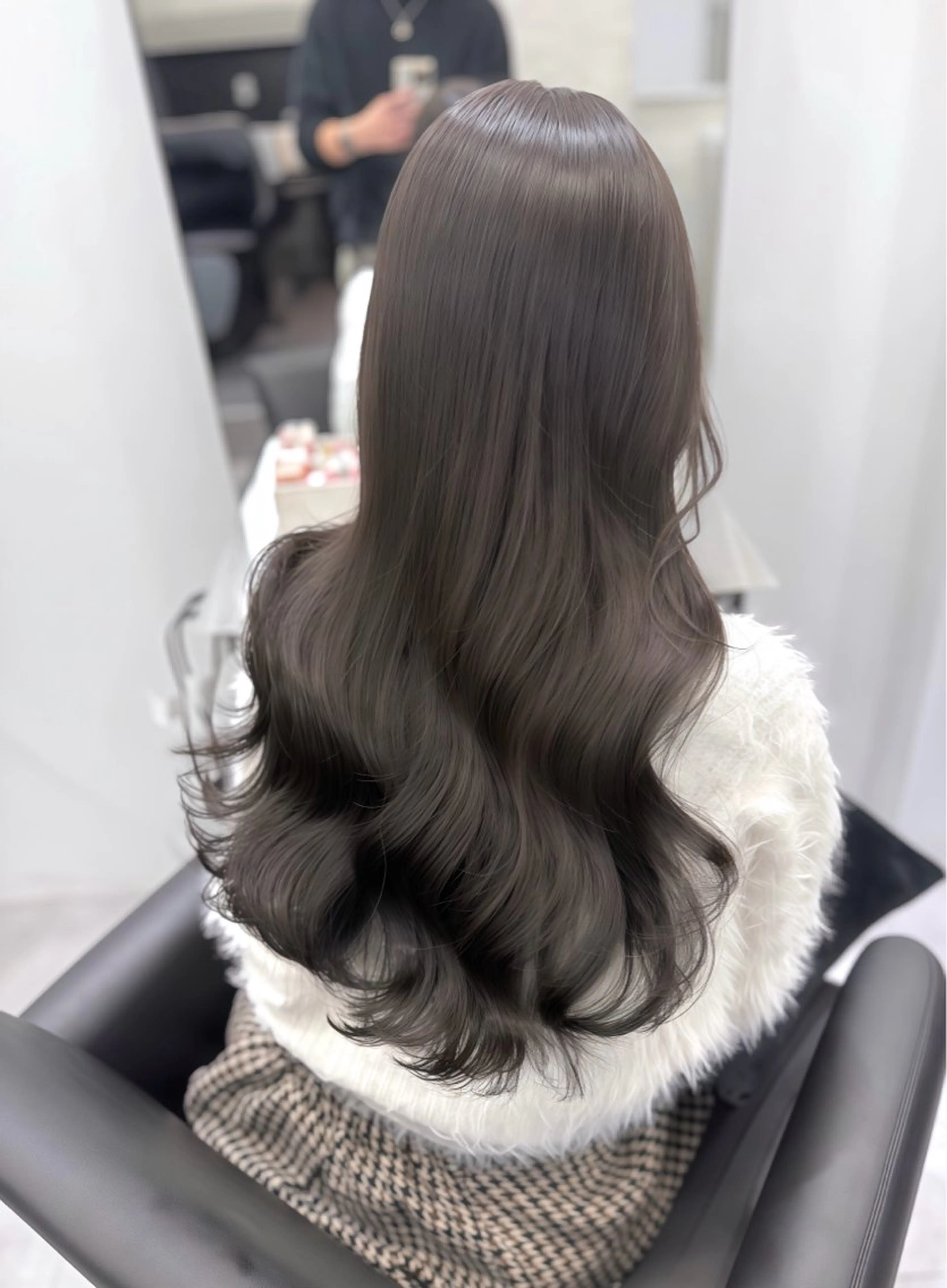 ロング 髪質改善 縮毛矯正 カット ヘアカラー 縮毛矯正 トリートメント 髪質改善× ブリーチなしyutoのヘアスタイル