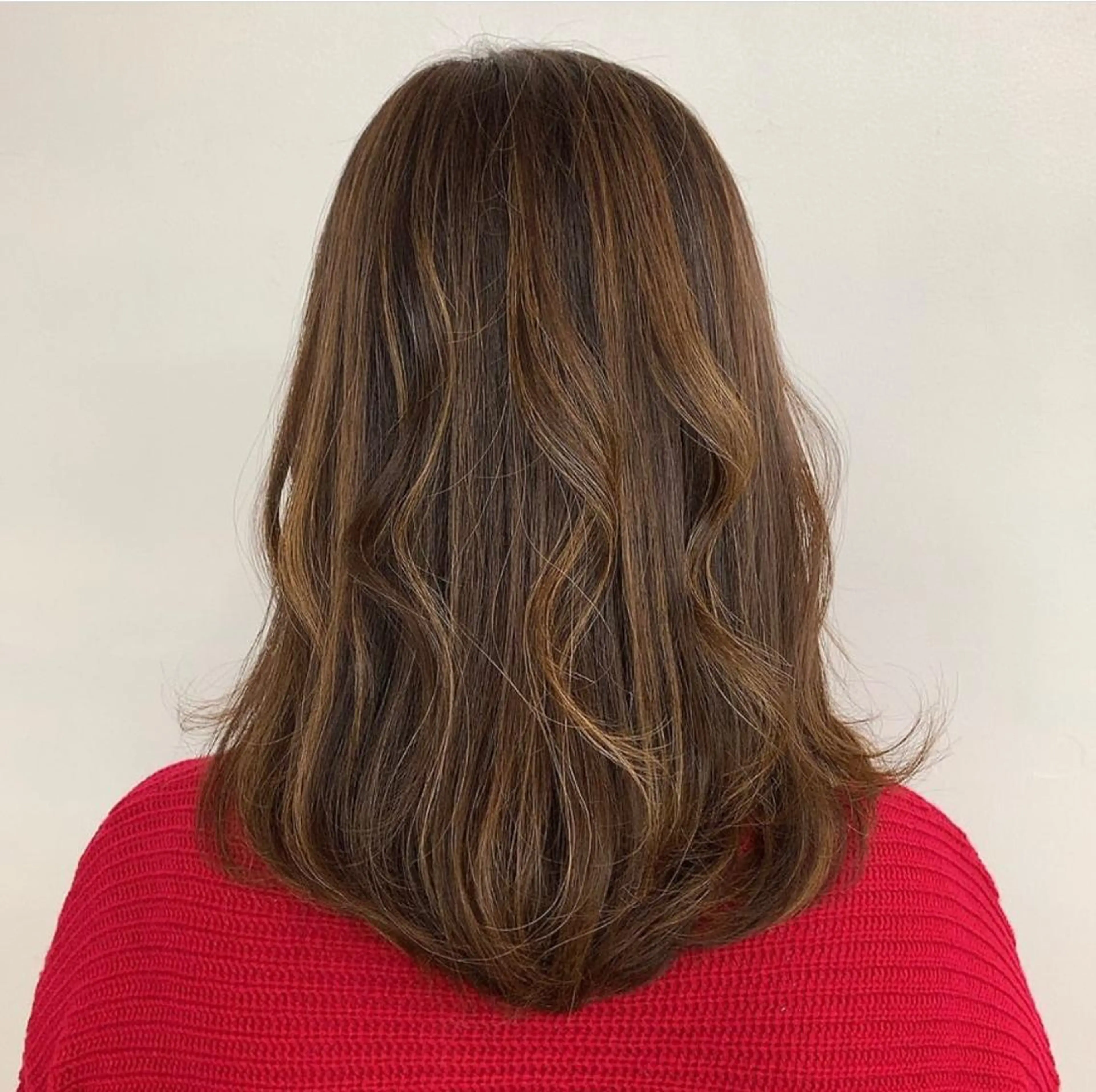 セミロング カラー ハイライトカラー ハイライト 那須 颯太のヘアスタイル