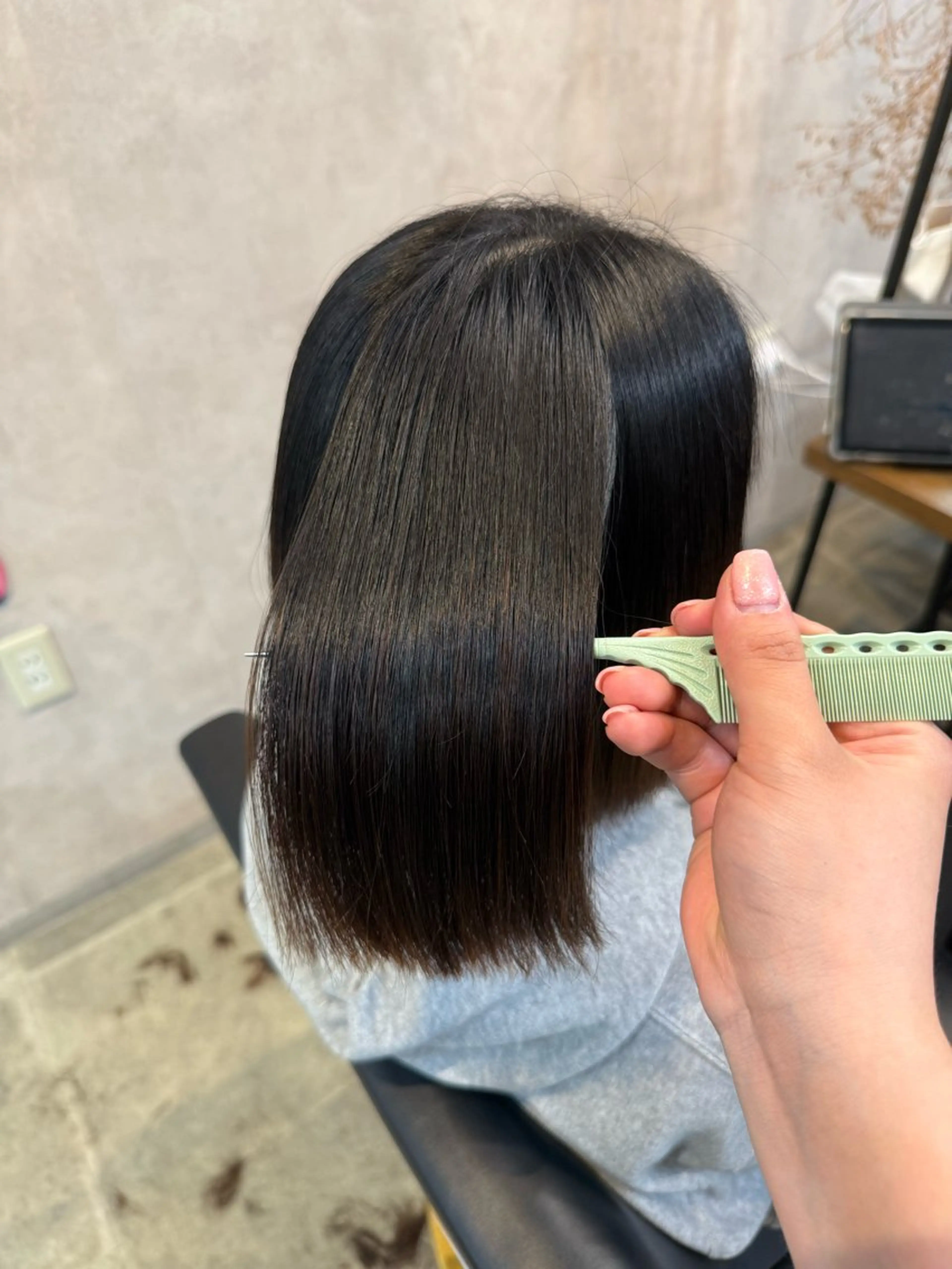 ミディアム 縮毛矯正 maco /カラー・縮毛矯正のヘアスタイル