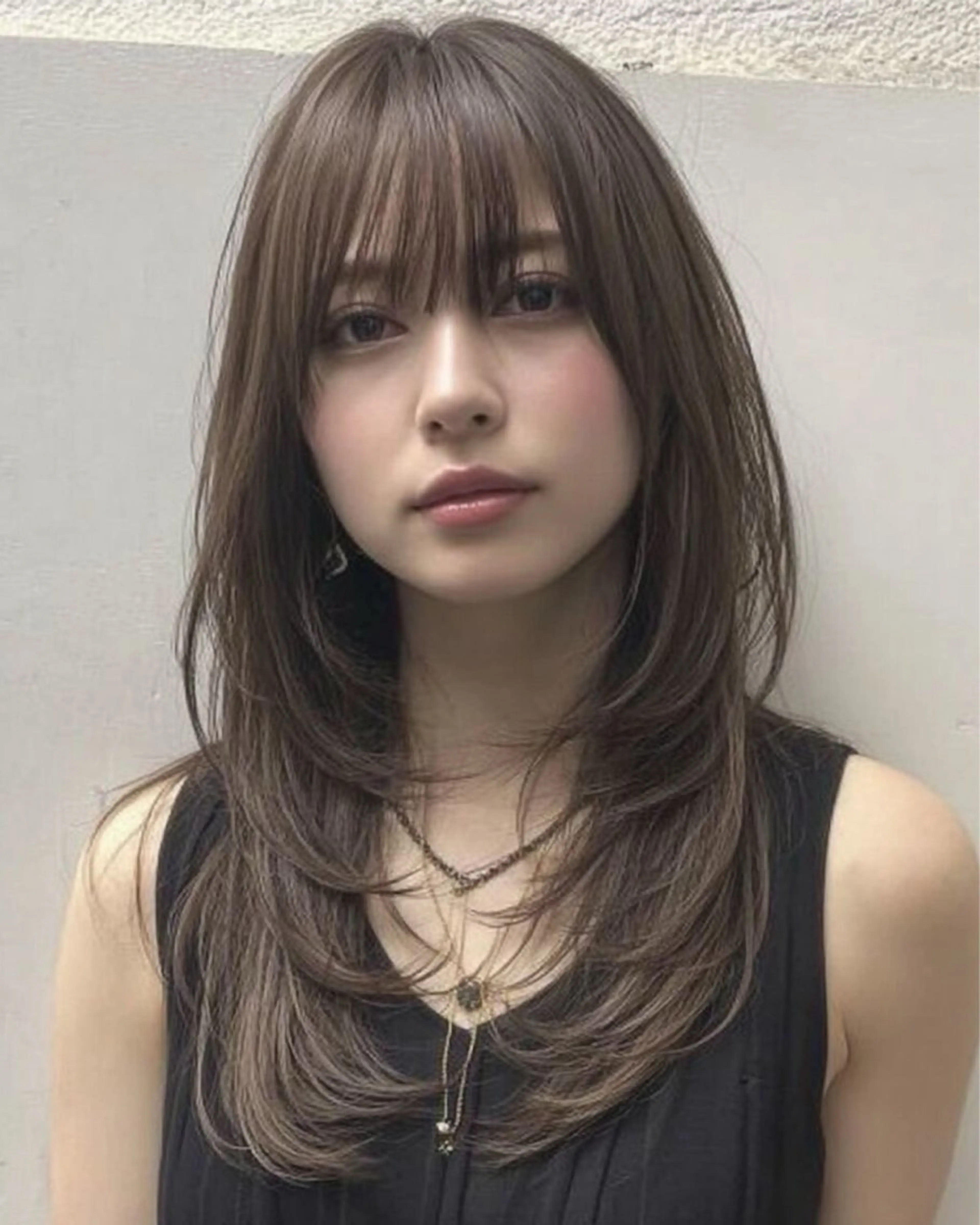 ミディアム カット ヘアカラー トリートメント レイヤー/ボブ/ 透明感カラー/ニワのヘアスタイル