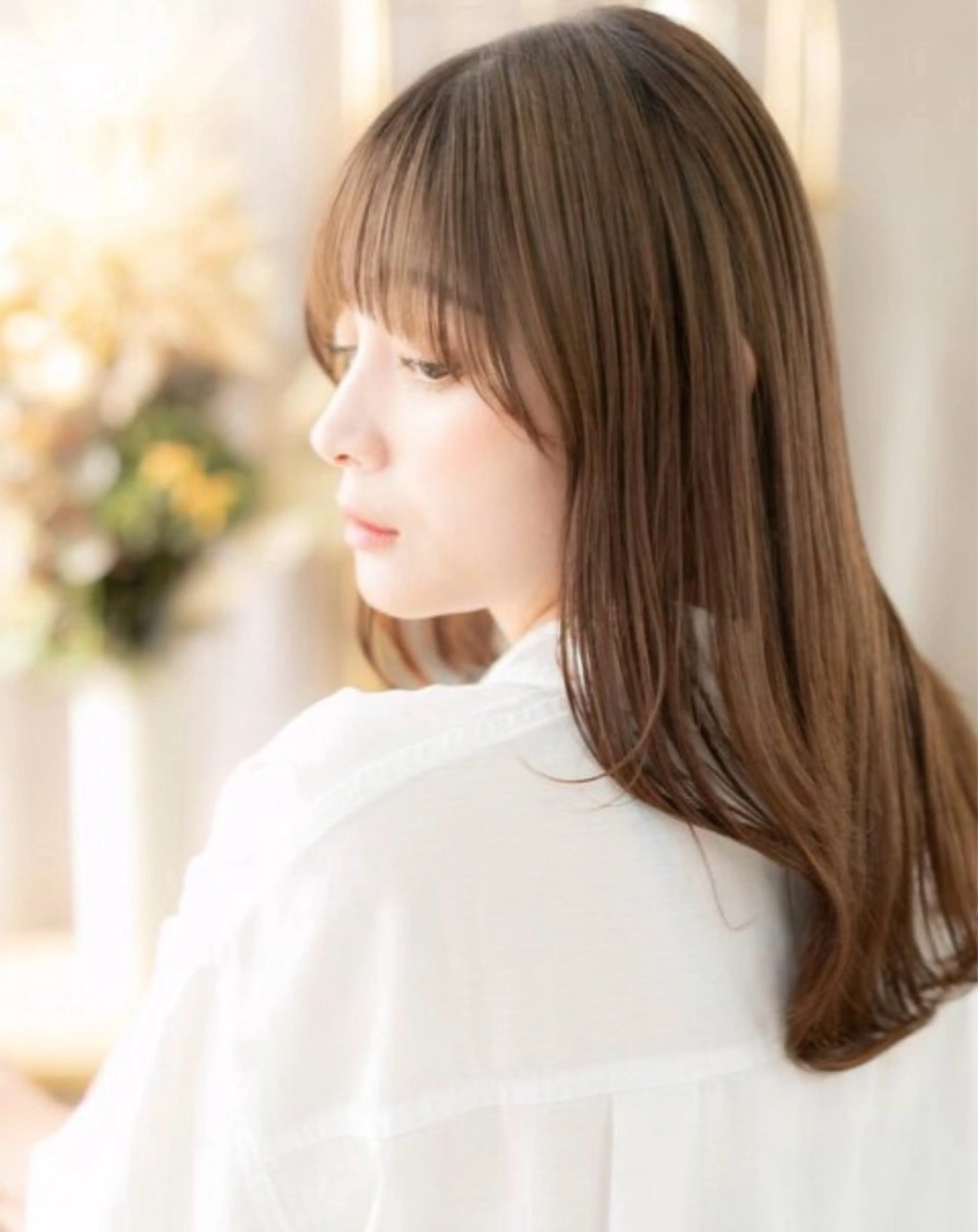 ロング ヘアカラー 松山 彩香のヘアスタイル