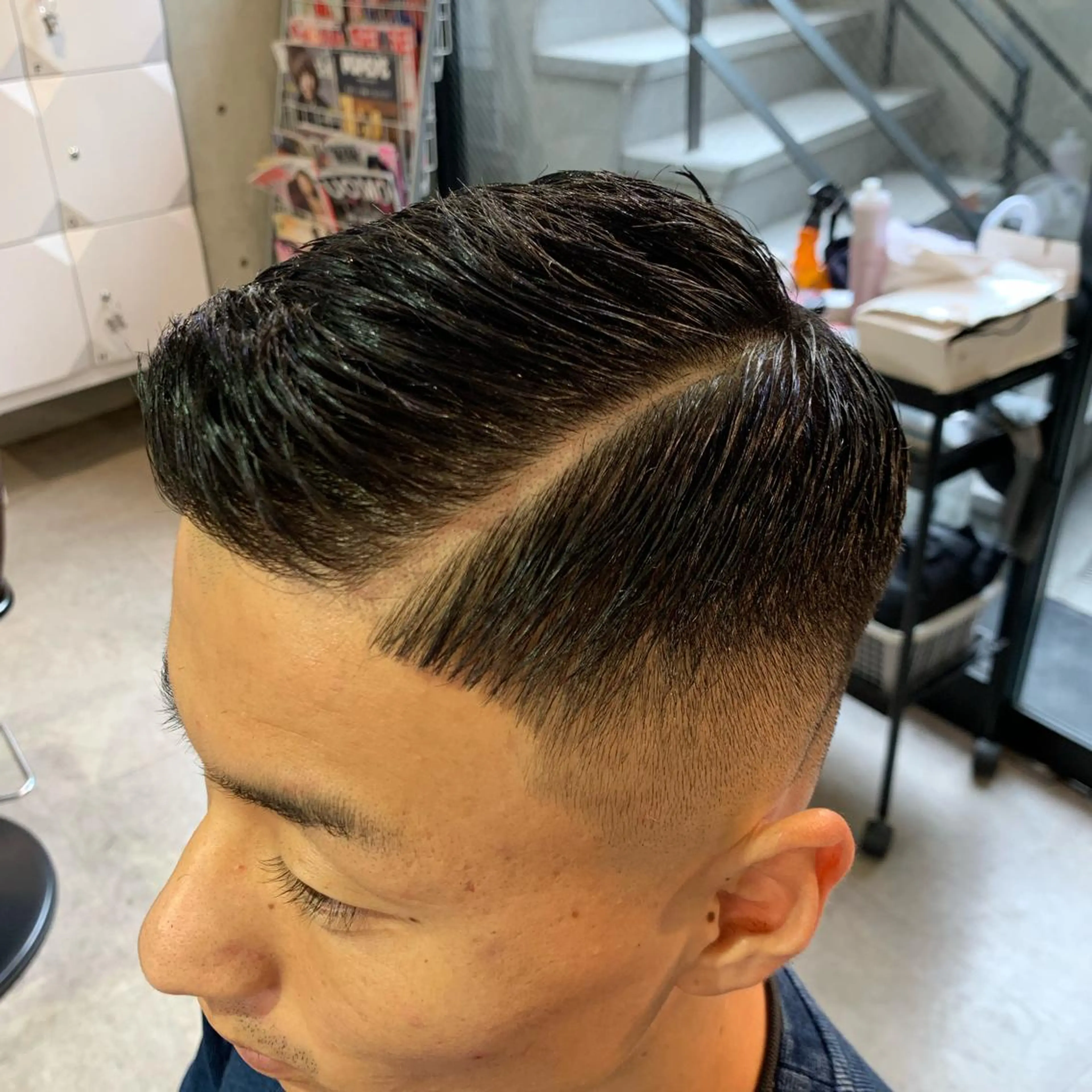 ショート トリートメント 及川シゲル 髪質改善講師のヘアスタイル