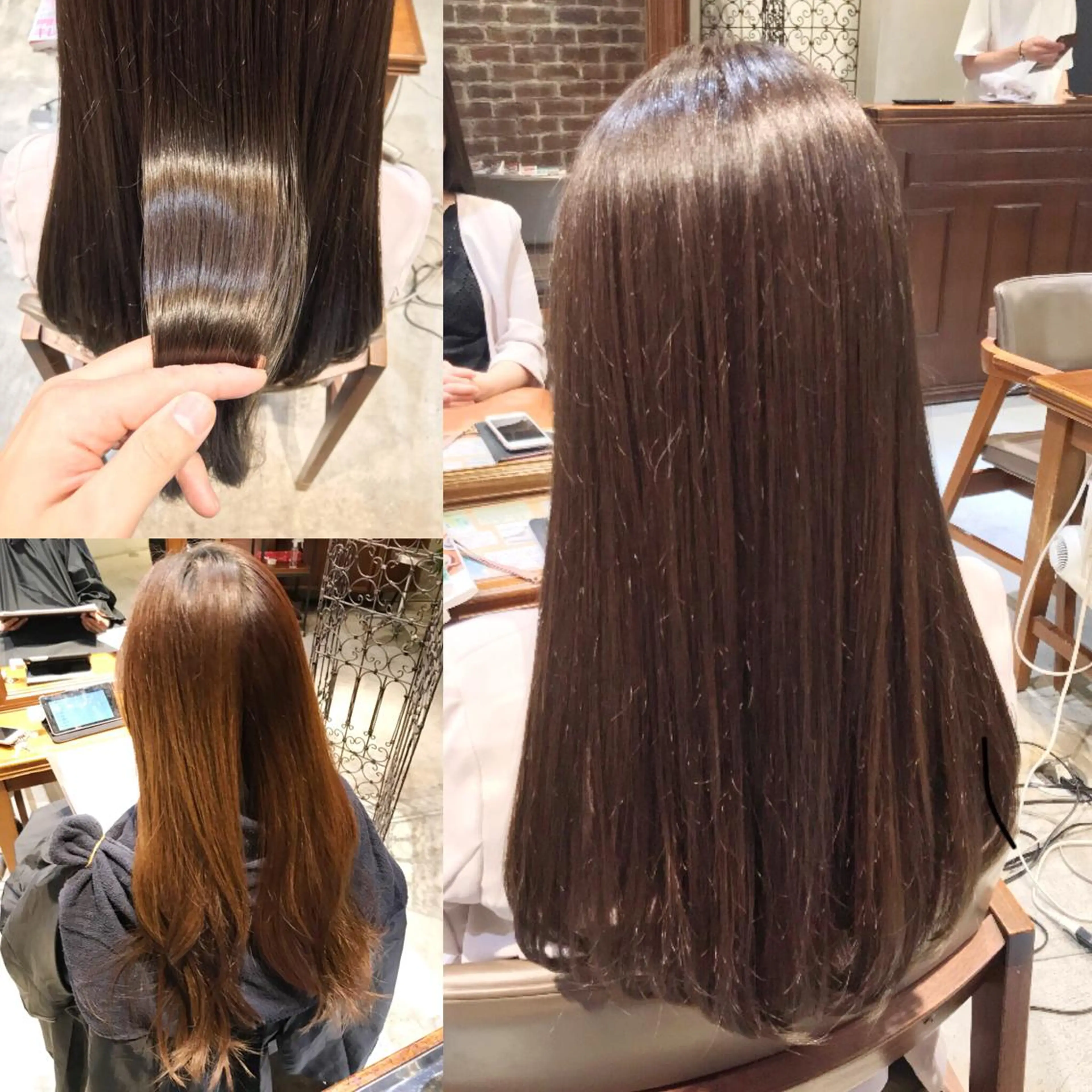 ロング カラー ヘアアレンジ アッシュ アッシュブラウン ブラウンカラー ヘアカラー トリートメント ヘッドスパ 小林 佳祐のヘアスタイル