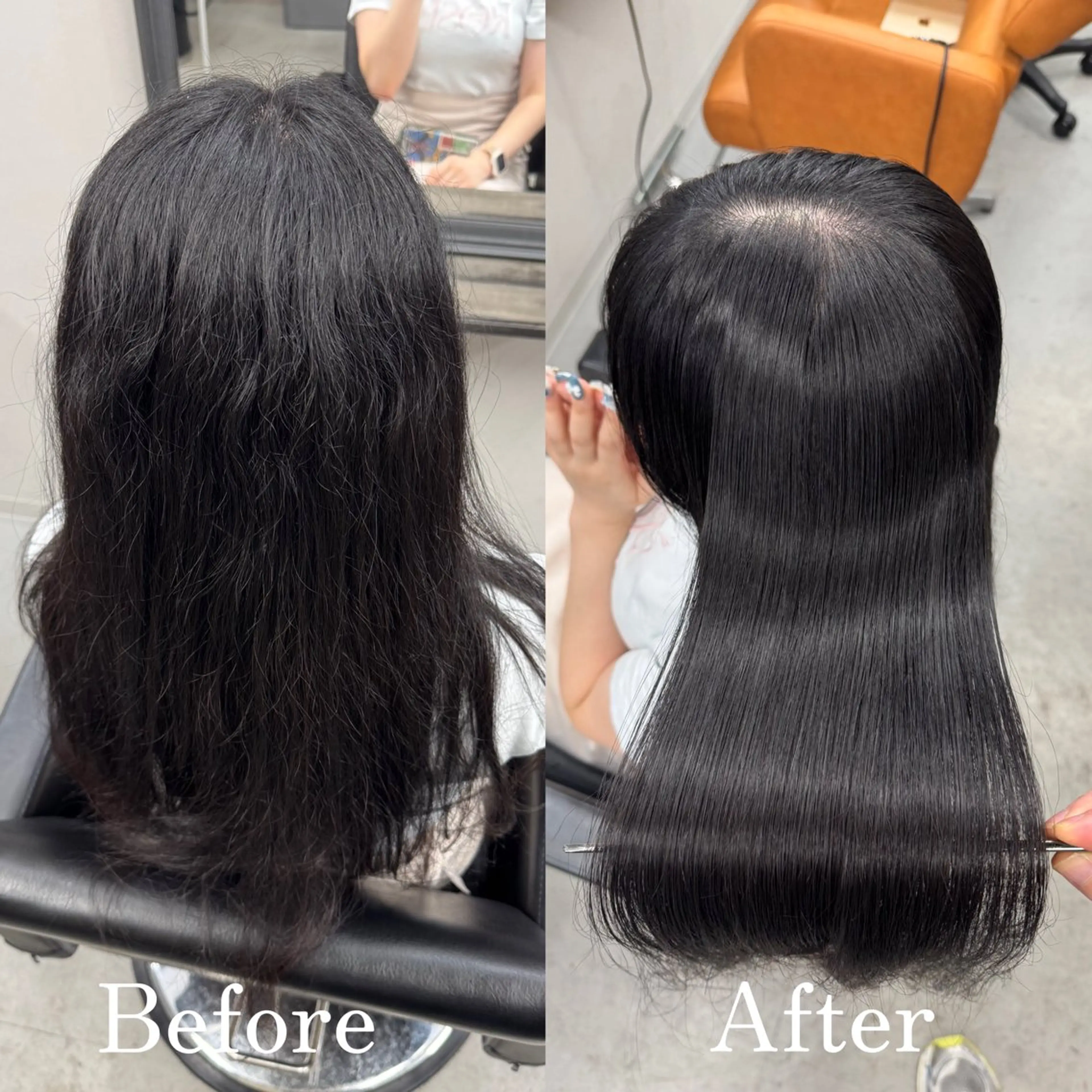 ロング カット 縮毛矯正 トリートメント 縮毛矯正/髪質改善 韓国風/MIKIYAのヘアスタイル