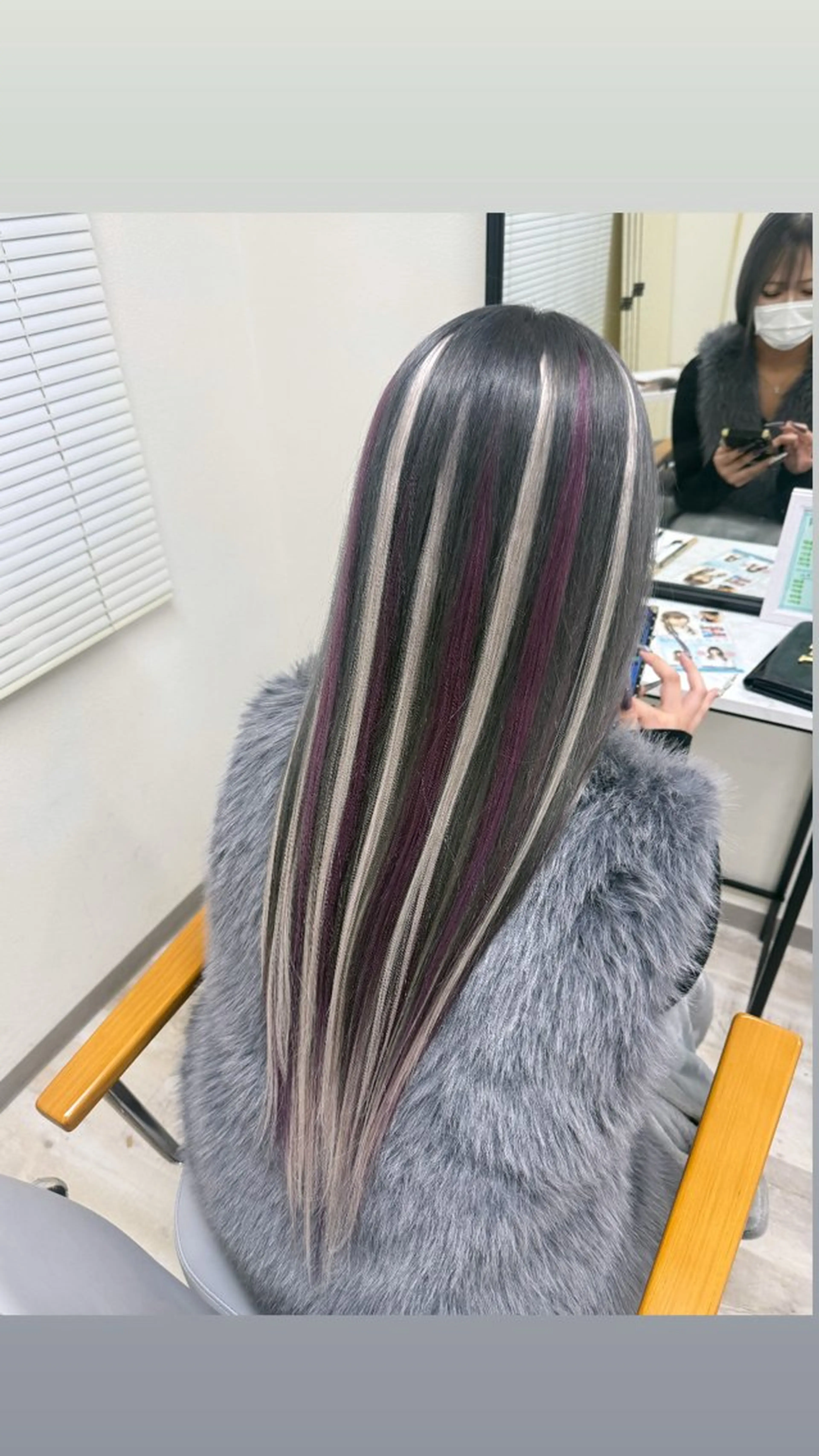 ロング シールエクステ エクステ ハイライト エクステ aoi ⟡.·*.のヘアスタイル