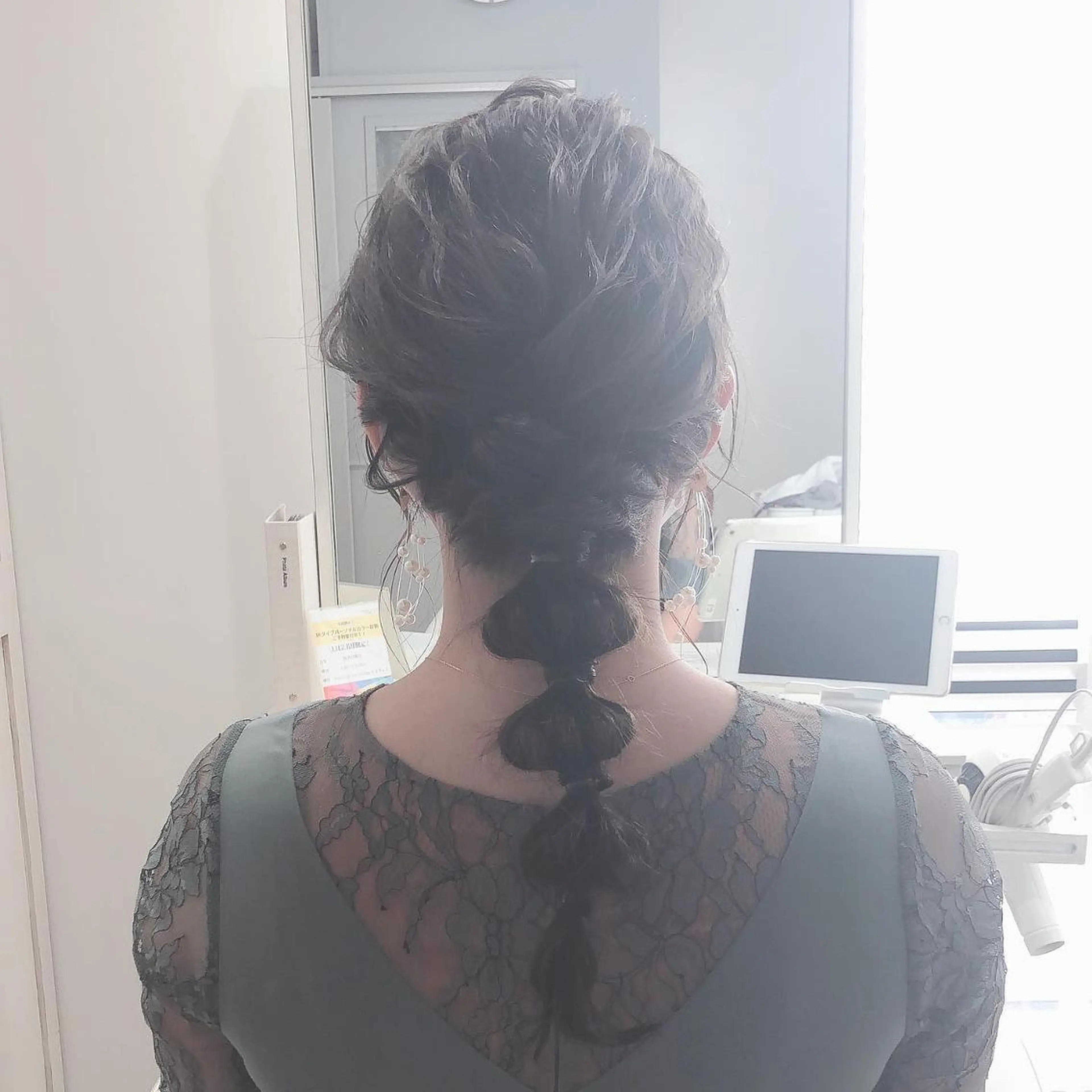 セミロング カラー ヘアアレンジ ✨🌿大人可愛い愛さ れhair🌿✨松本のヘアスタイル