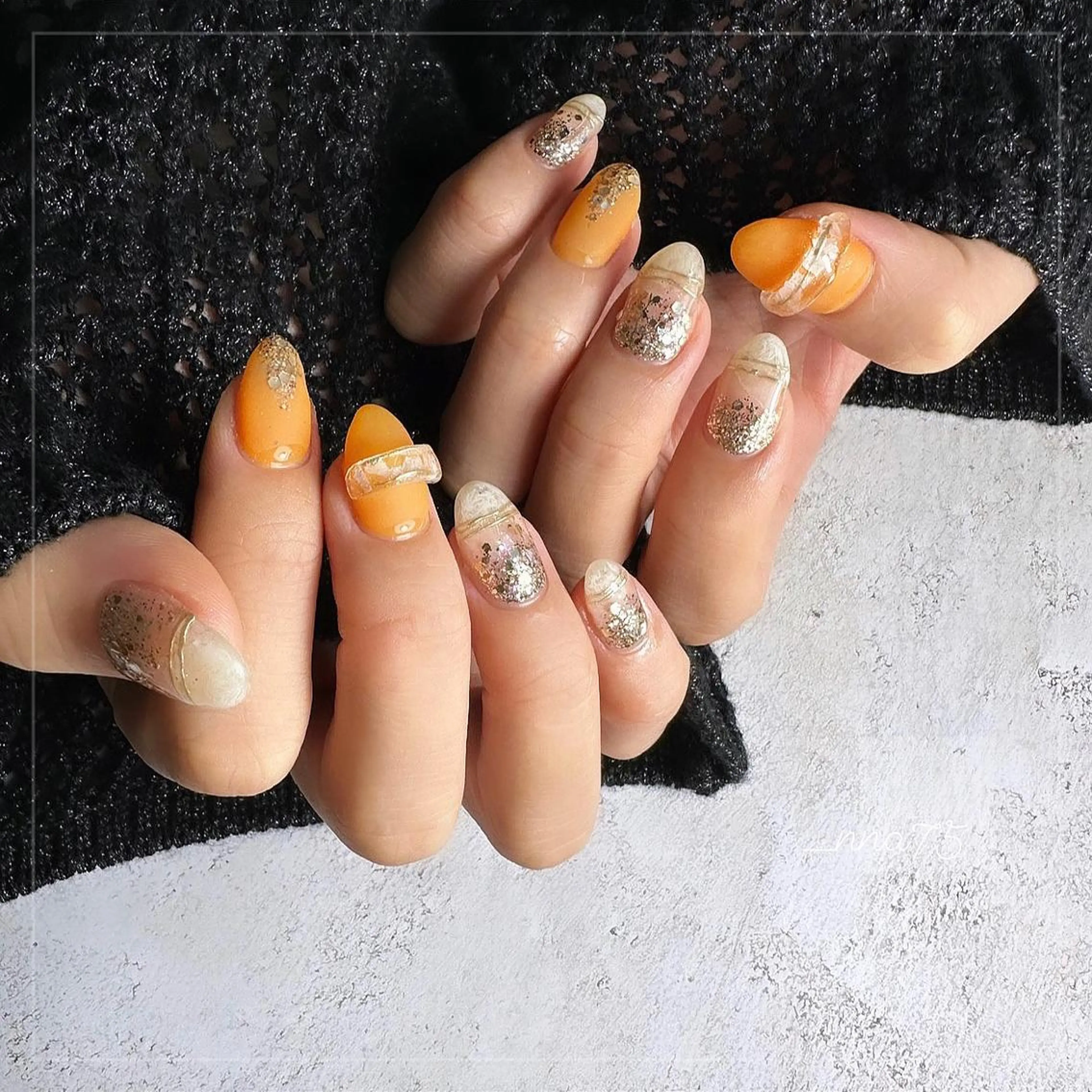 ネイル GRANDE OSU Anna 🧸💛のネイルデザイン